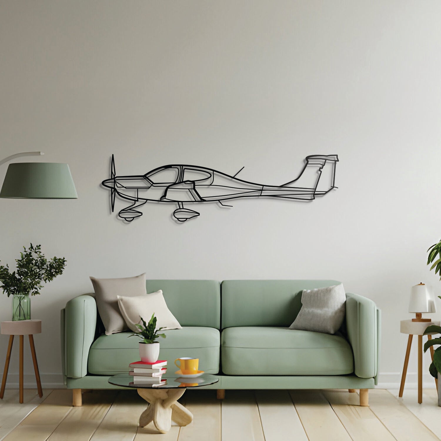 DA40 Metal Aircraft Wall Art - NCP0055