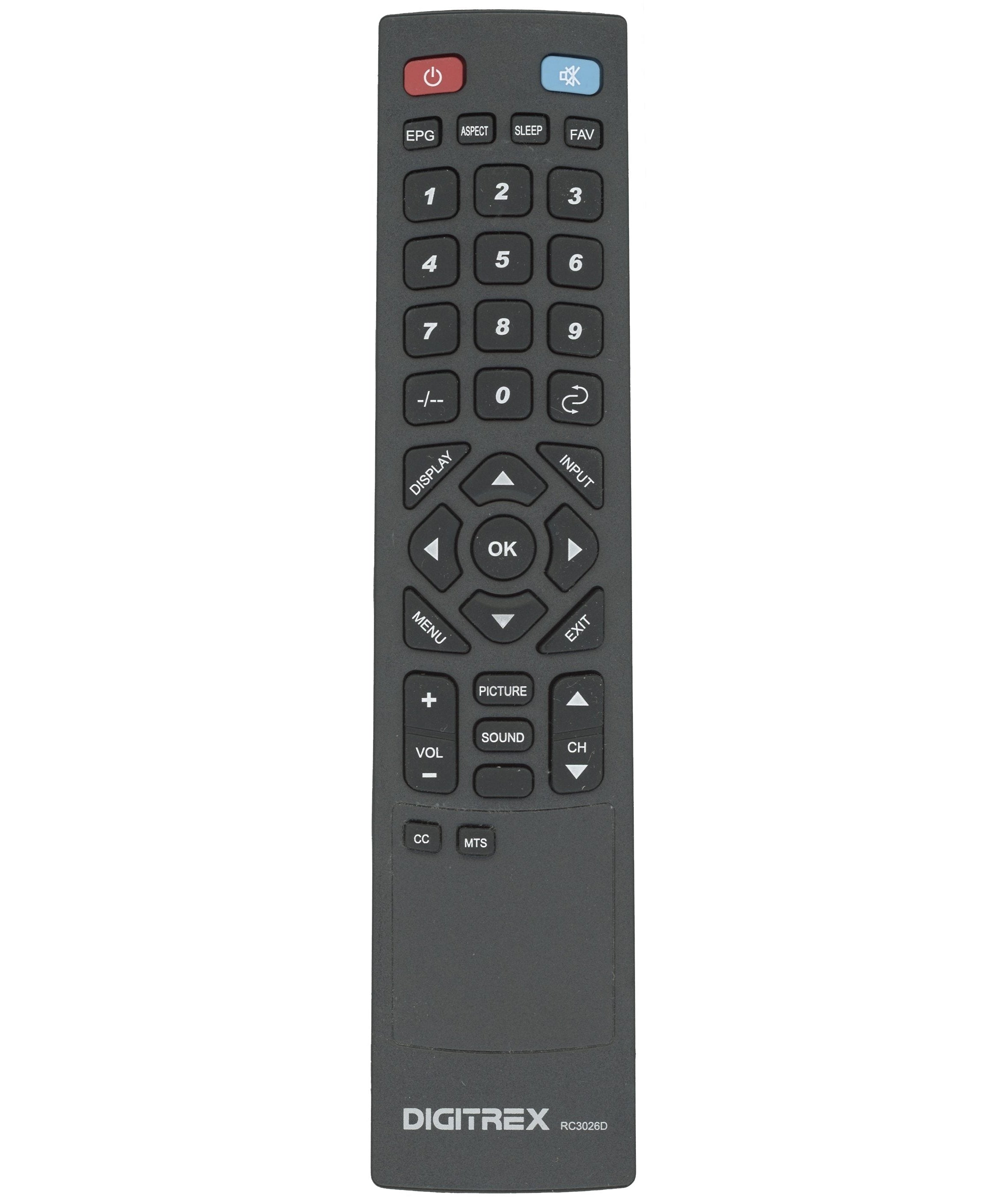 DigiTrex RC3026D TV Remote Control