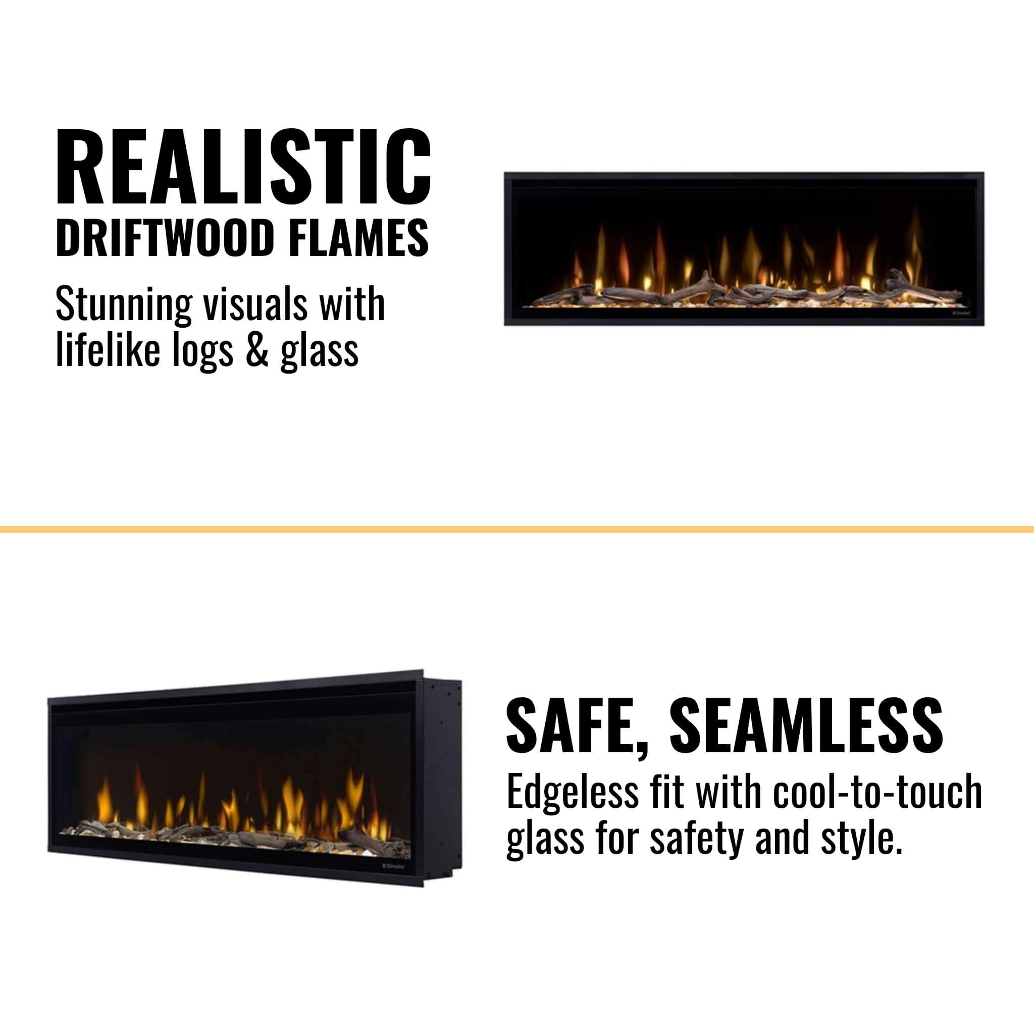Dimplex Ignite Evolve 50-Inch Premium Built-In Linear Electric Fireplace With Trim Kit [500002573] (SAK34812)