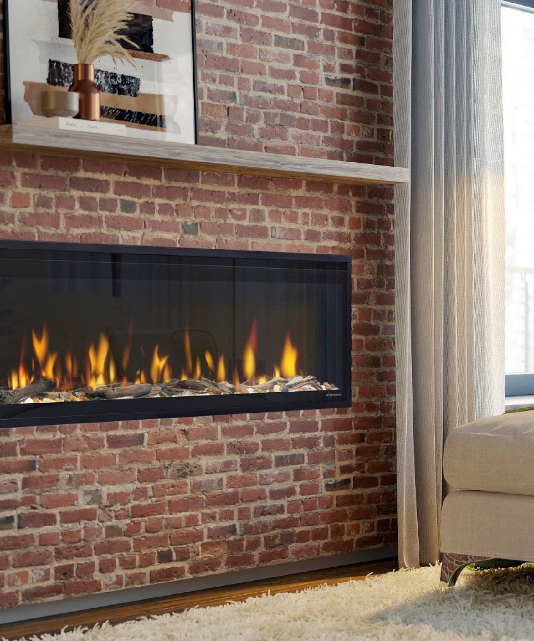 Dimplex Ignite Evolve 50-Inch Premium Built-In Linear Electric Fireplace With Trim Kit [500002573] (SAK34812)