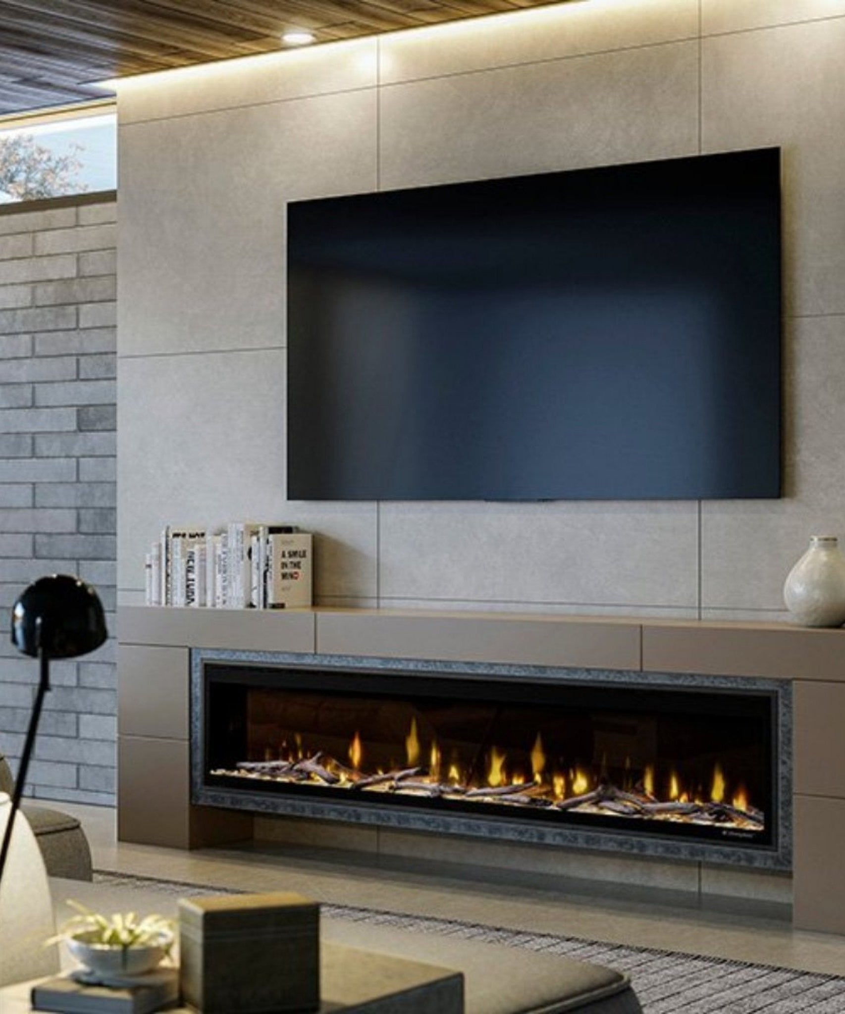 Dimplex Ignite Evolve 50-Inch Premium Built-In Linear Electric Fireplace With Trim Kit [500002573] (SAK34812)