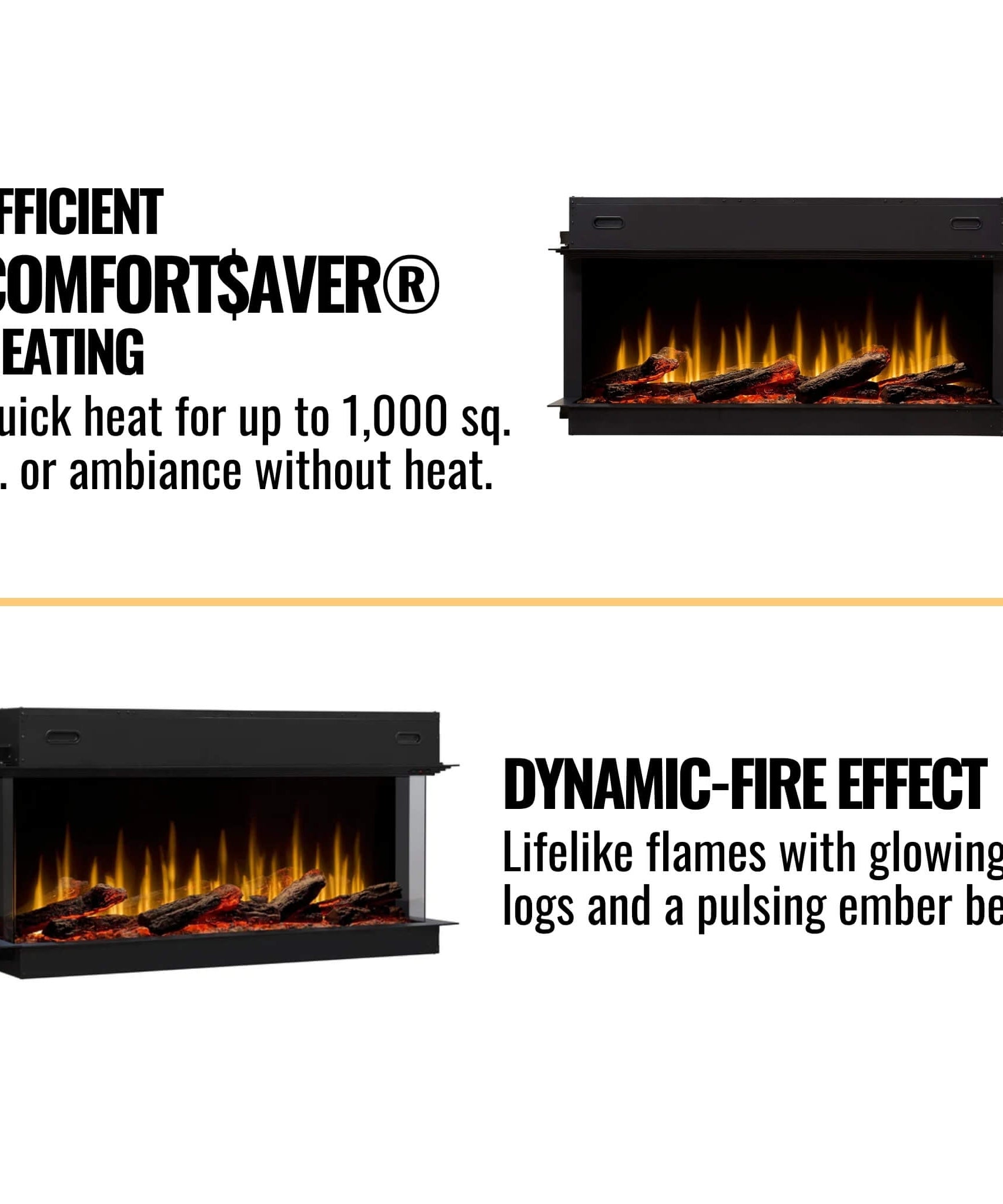 Dimplex Ignite Ultra Built-In Electric Fireplace With Multi Function Remote Control [ULT50/60/74/88] (SAK51854)
