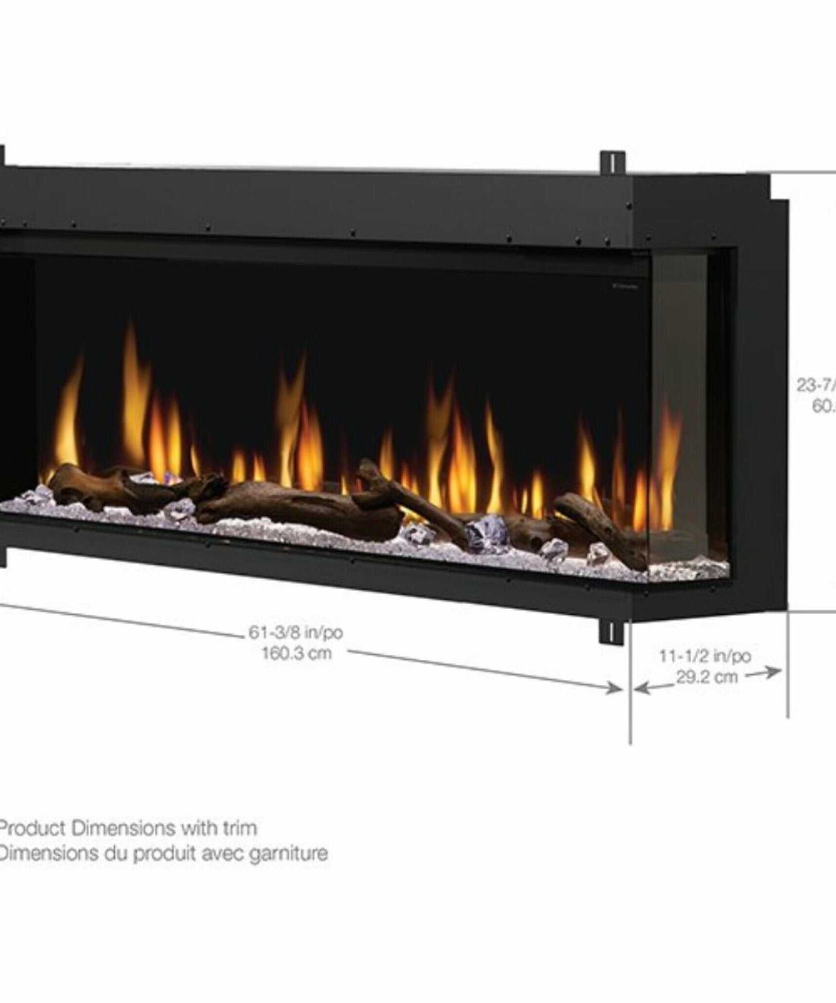 Dimplex IgniteXL Bold 60 Zoll Einbau-Linearer Moderner Elektrokamin mit mehrfarbigen Flammen [XLF6017-XD] (SAK90413)