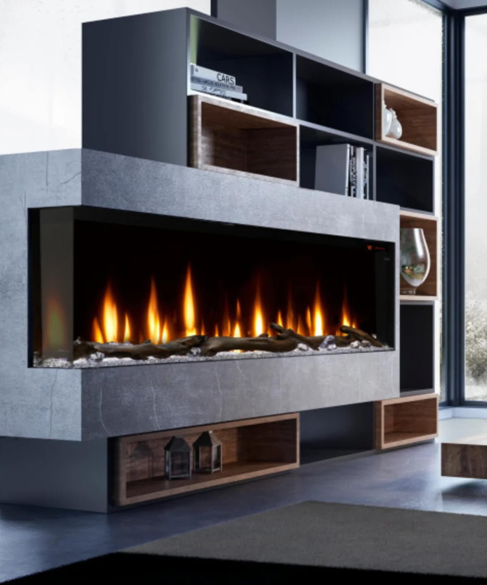 Dimplex IgniteXL Bold 60 Zoll Einbau-Linearer Moderner Elektrokamin mit mehrfarbigen Flammen [XLF6017-XD] (SAK90413)