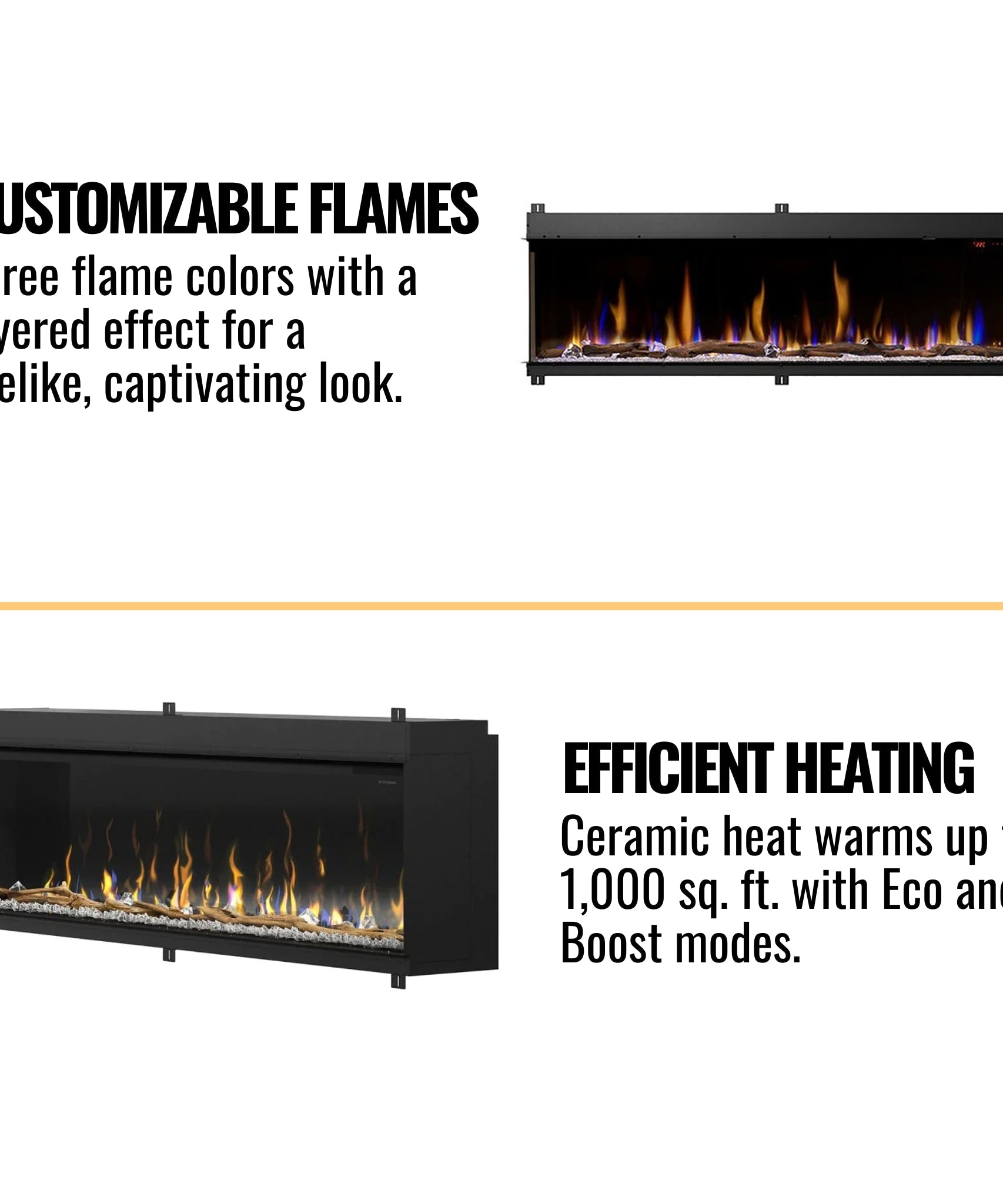 Dimplex IgniteXL Bold 74-Inch Deep Built-In Linear Electric Fireplace [XLF7417-XD] (SAK78959)