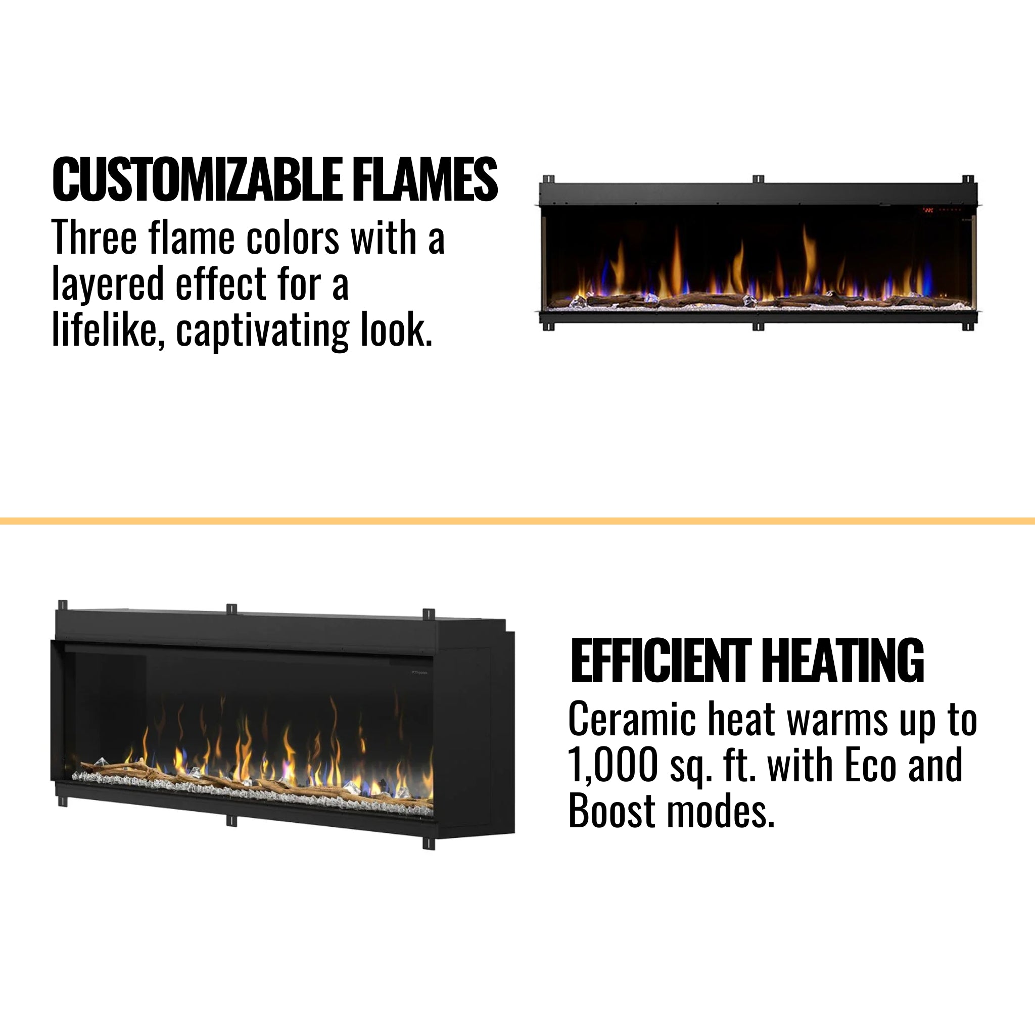 Dimplex IgniteXL Bold 74-Inch Deep Built-In Linear Electric Fireplace [XLF7417-XD] (SAK78959)