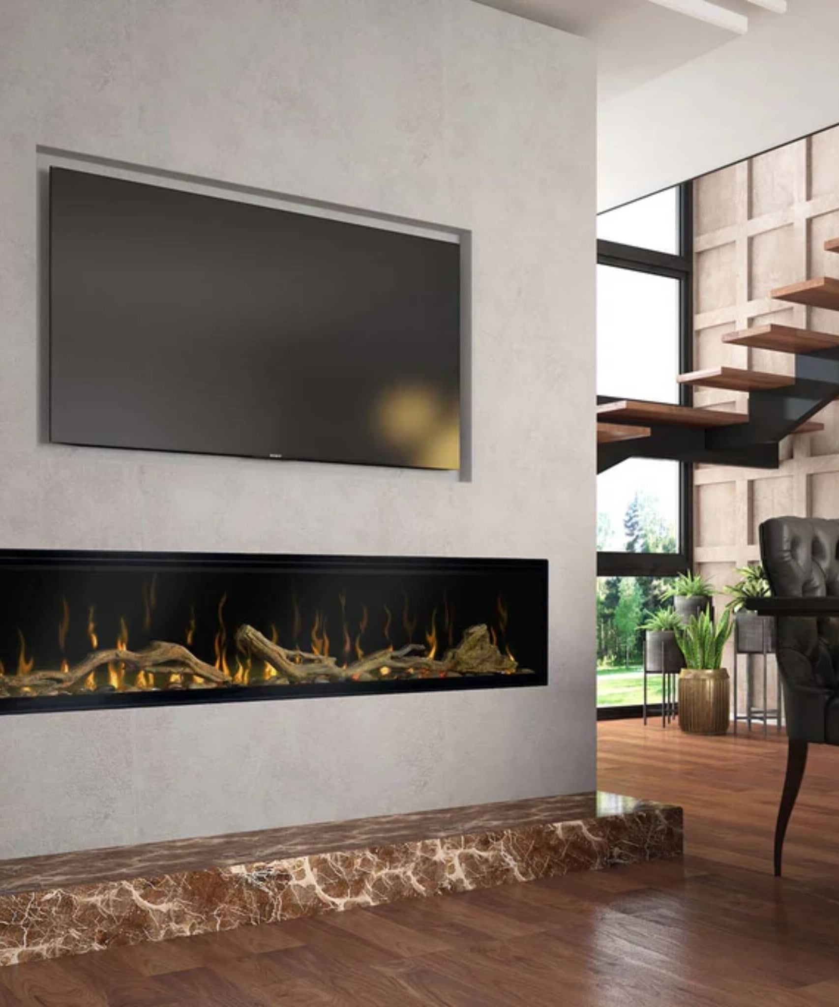 Dimplex IgniteXL 50-Inch Linear Fireplace Electric With Comfort Saver Heating System [XLF50] (SAK85290)