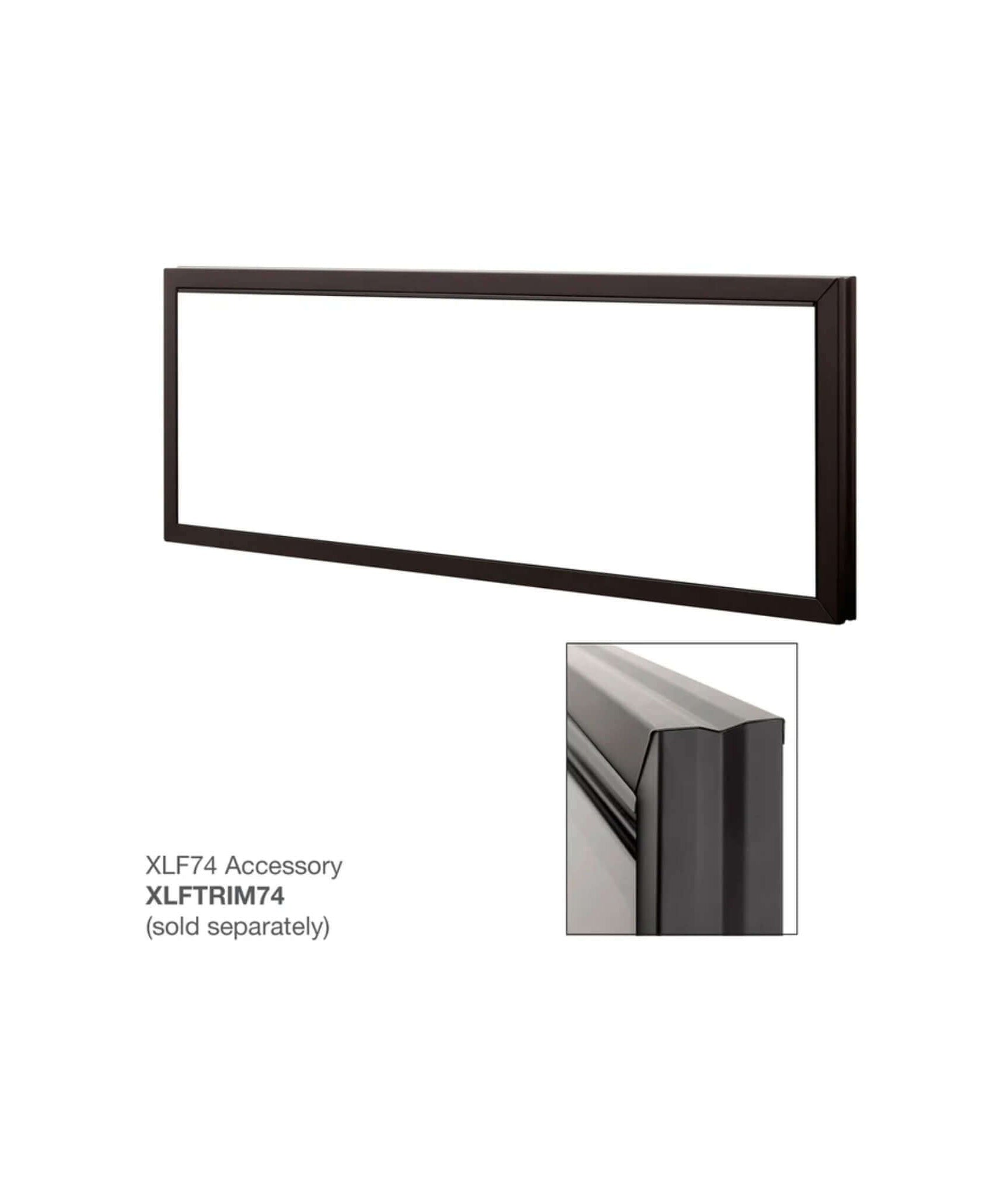 Dimplex IgniteXL 74-Inch Premium Built-In Linear Electric Fireplace With Integrated Heater Fan [XLF74] (SAK14736)
