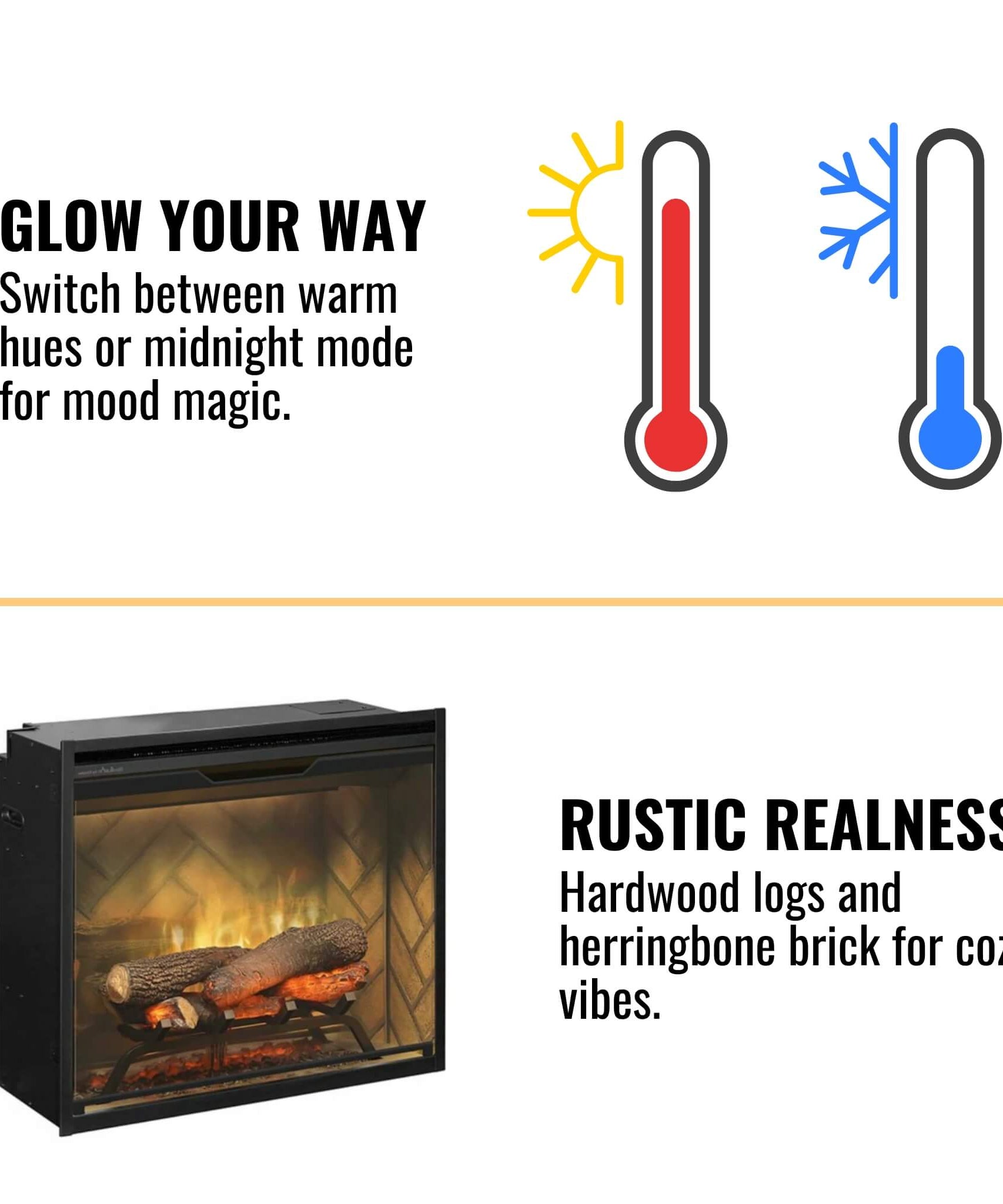 Dimplex Revillusion Built-In Electric Firebox W/ Weathered Concrete Line & Plug Kit [RBF30/42WC-FG] (SAK46891)
