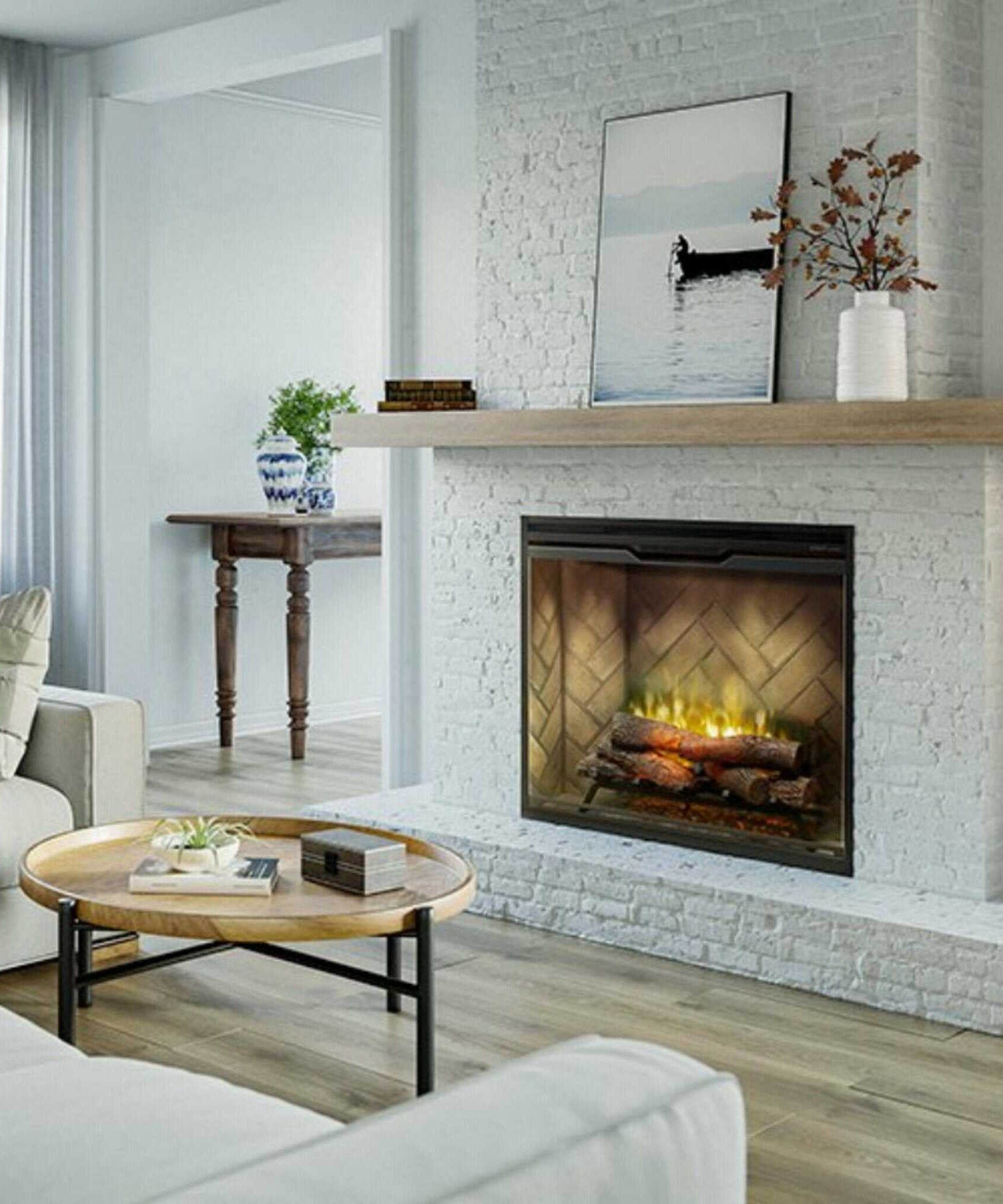 Dimplex Revillusion Herringbone Brick Built-In Electric Firebox With Front Glass [RBF30/36/42] (SAK12893)