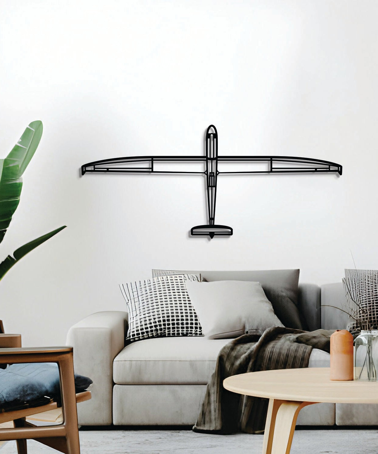 Diskus Top Metall Flugzeug Wandkunst - NCP0551