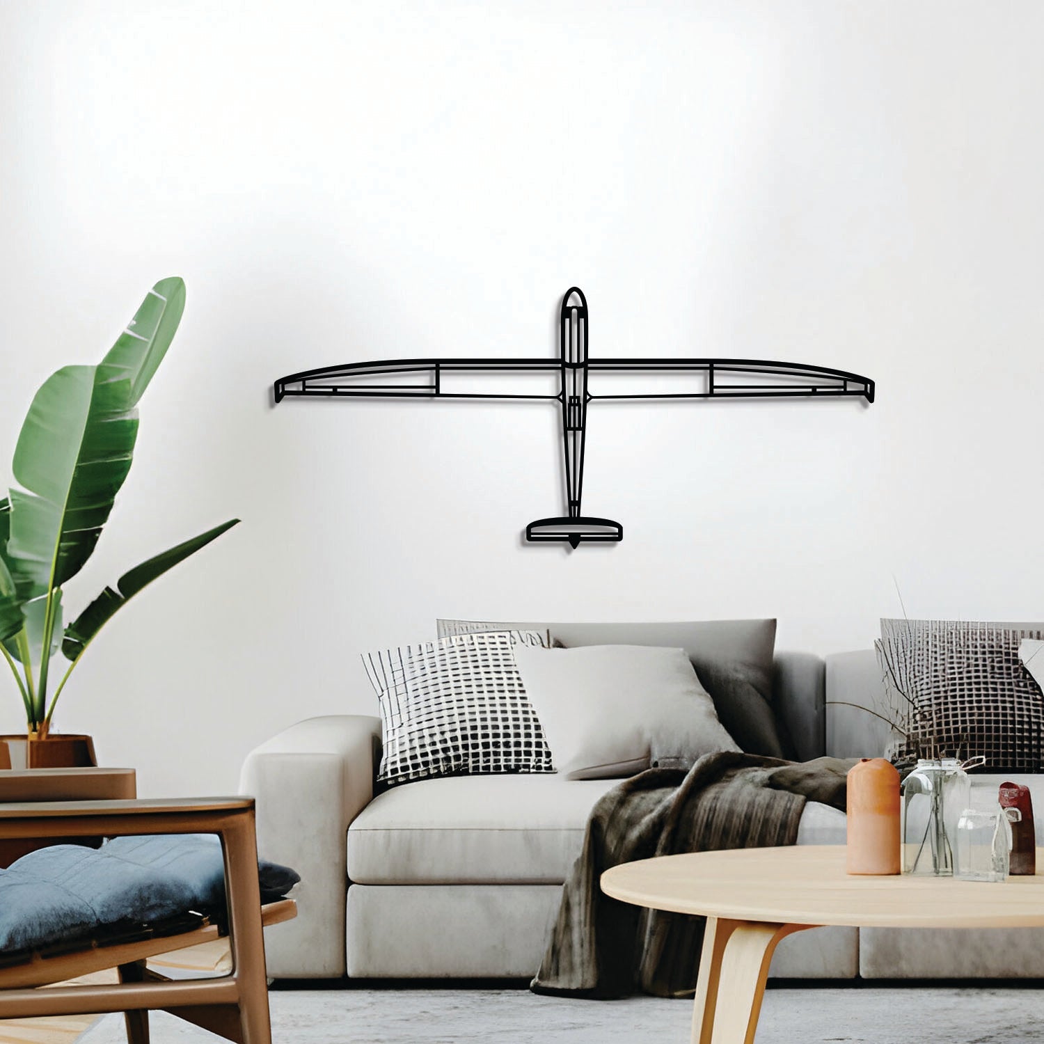 Diskus Top Metall Flugzeug Wandkunst - NCP0551