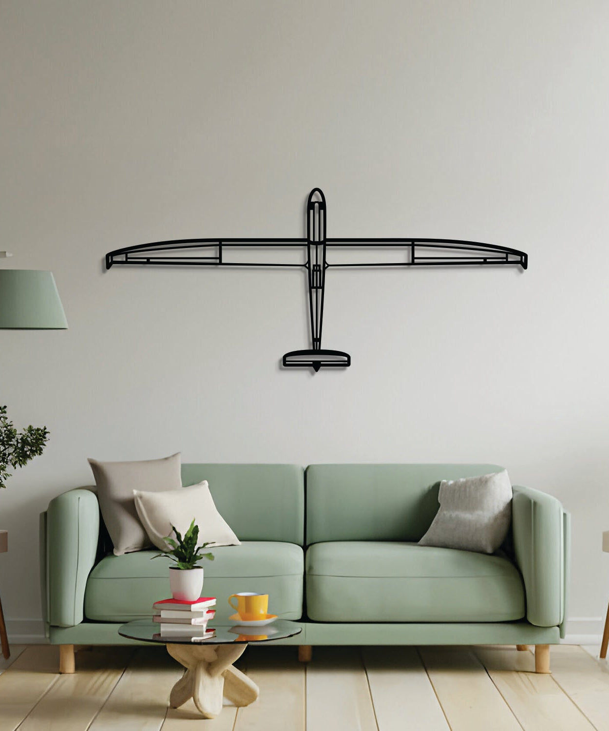 Diskus Top Metall Flugzeug Wandkunst - NCP0551