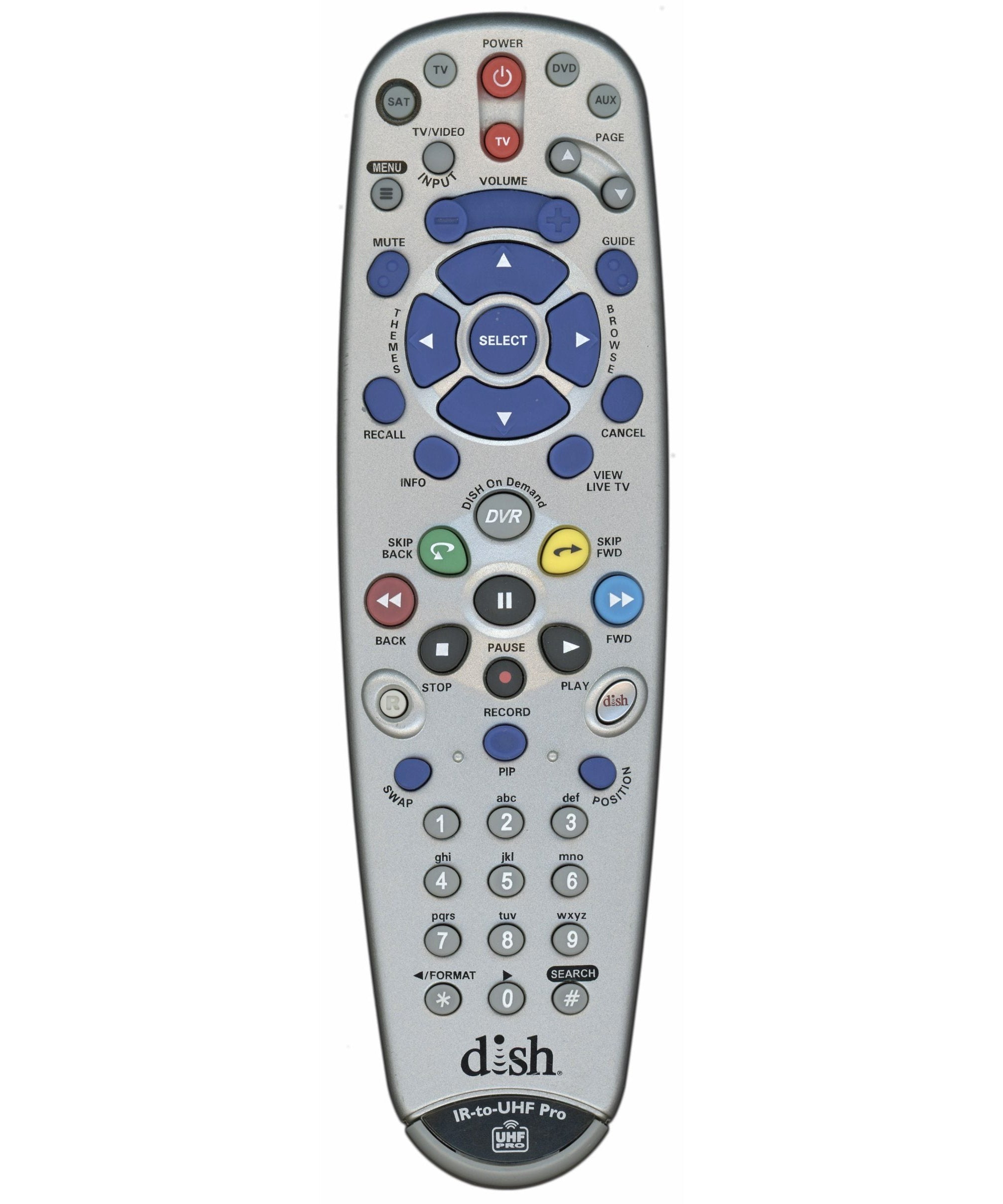 Dish-Network 10.1 UHF PRO Satellite Remote Control