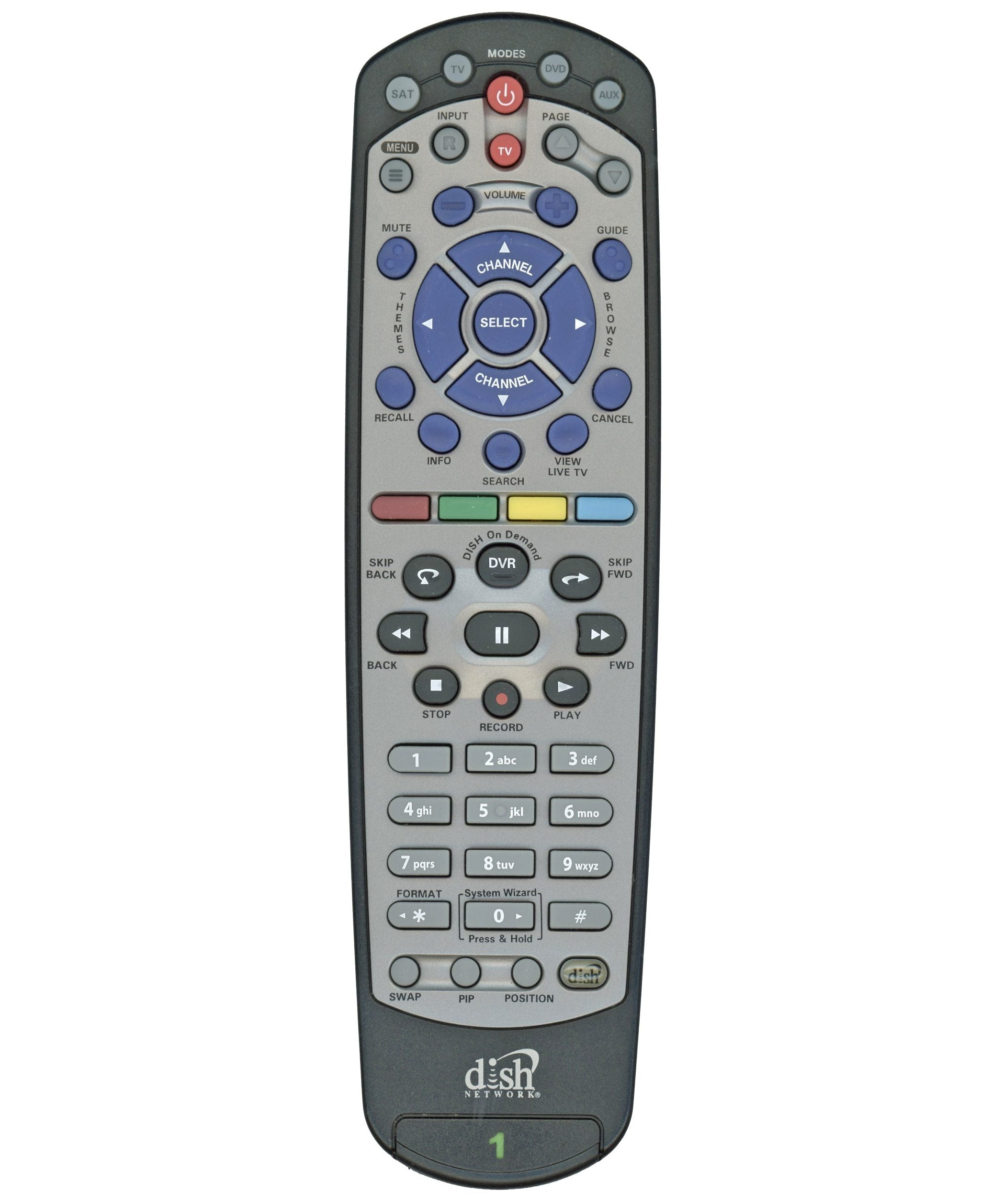 Dish-Network 20.0 IR Satellite Remote Control | IR only | 4 device universal - 158926