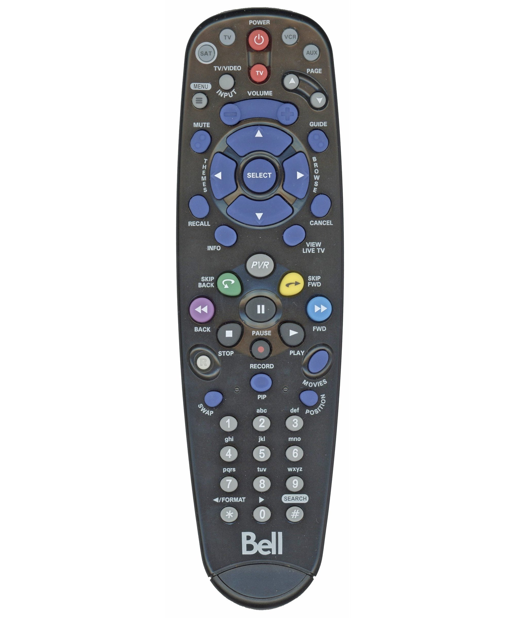 Dish-Network BELL 5.4 IR Satellite Remote Control