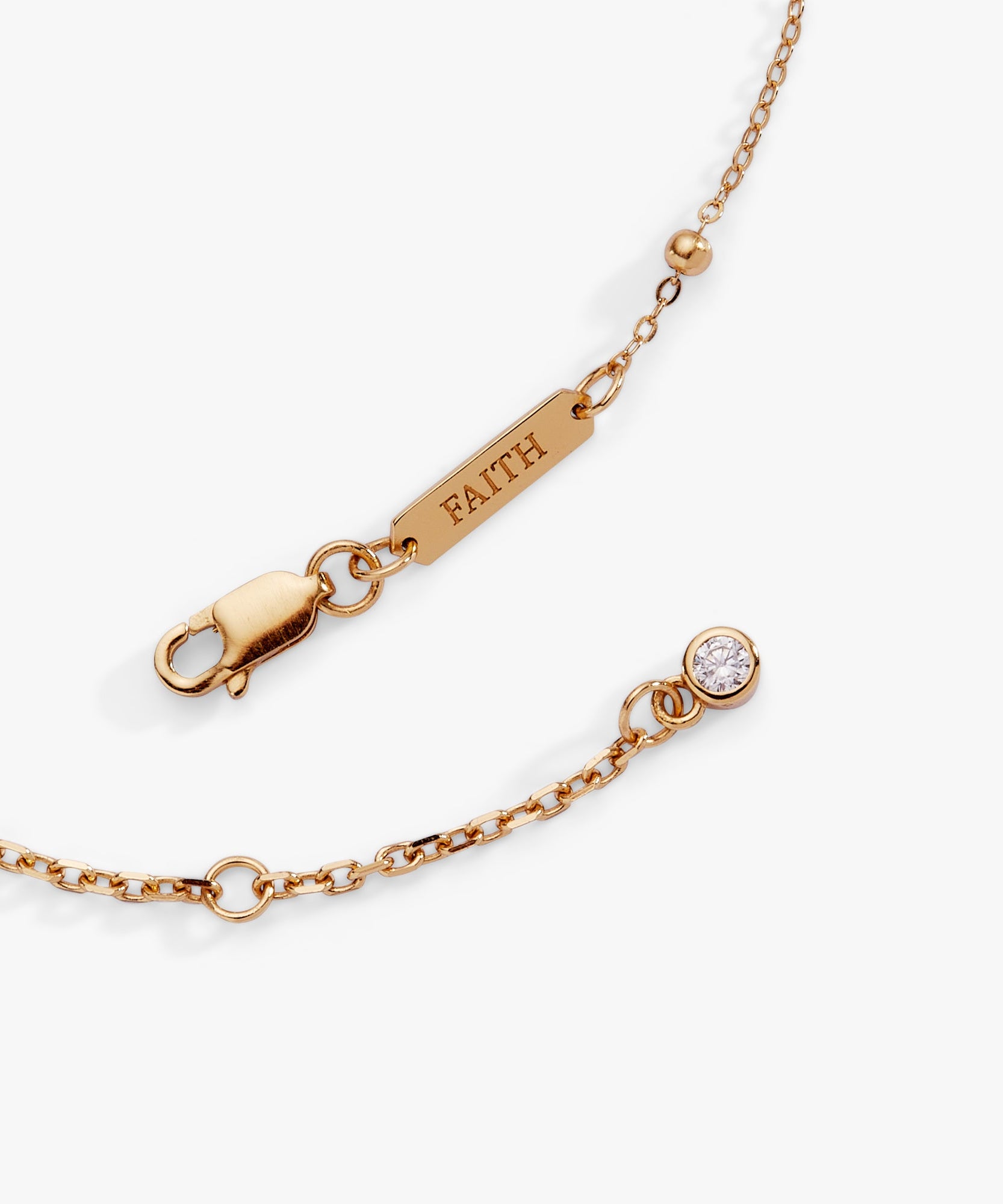Cross Delicate Pave Crystal Beaded Strand Bracelet