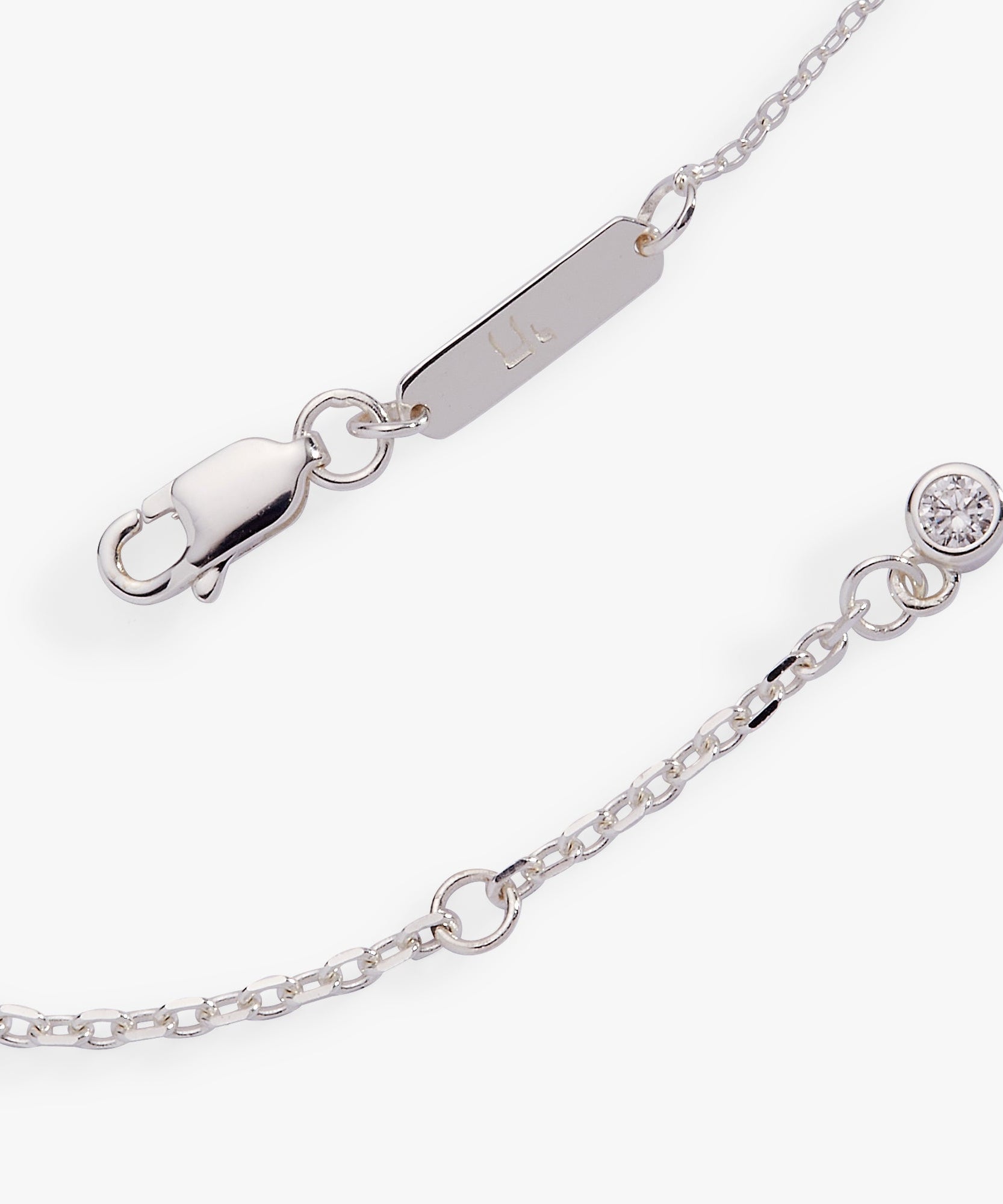 Star of David Delicate Pave Beaded Chain Bracelet