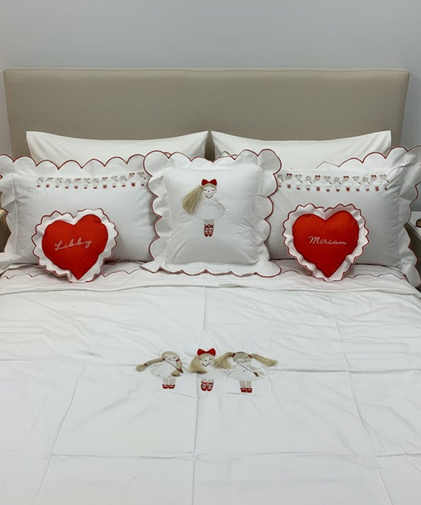 Doll Embroidered Duvet Cover Set