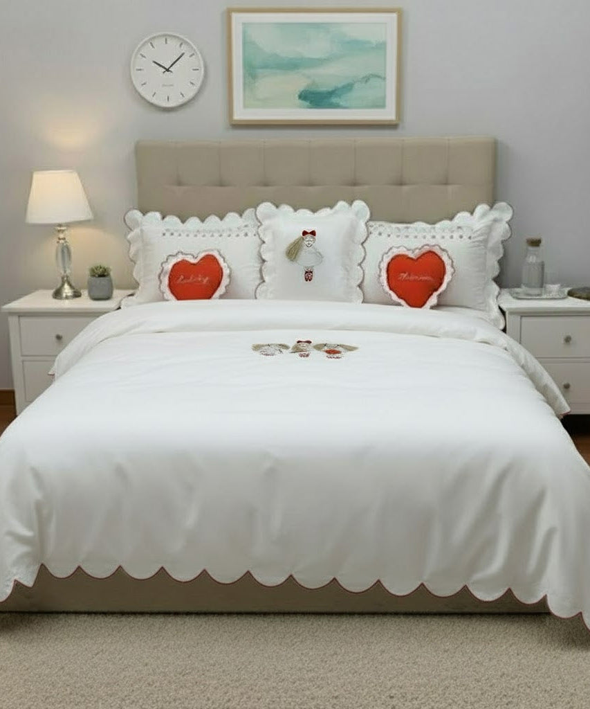 Doll Embroidered Duvet Cover Set