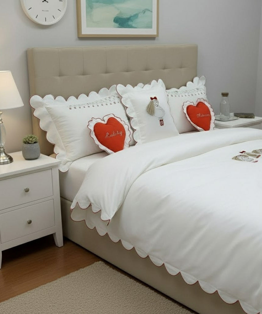 Doll Embroidered Duvet Cover Set