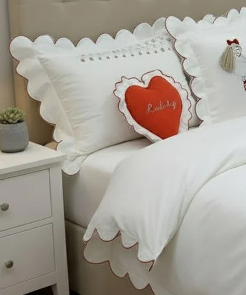 Doll Embroidered Duvet Cover Set