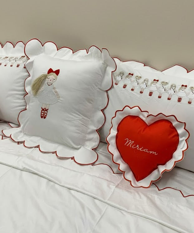 Doll Embroidered Duvet Cover Set