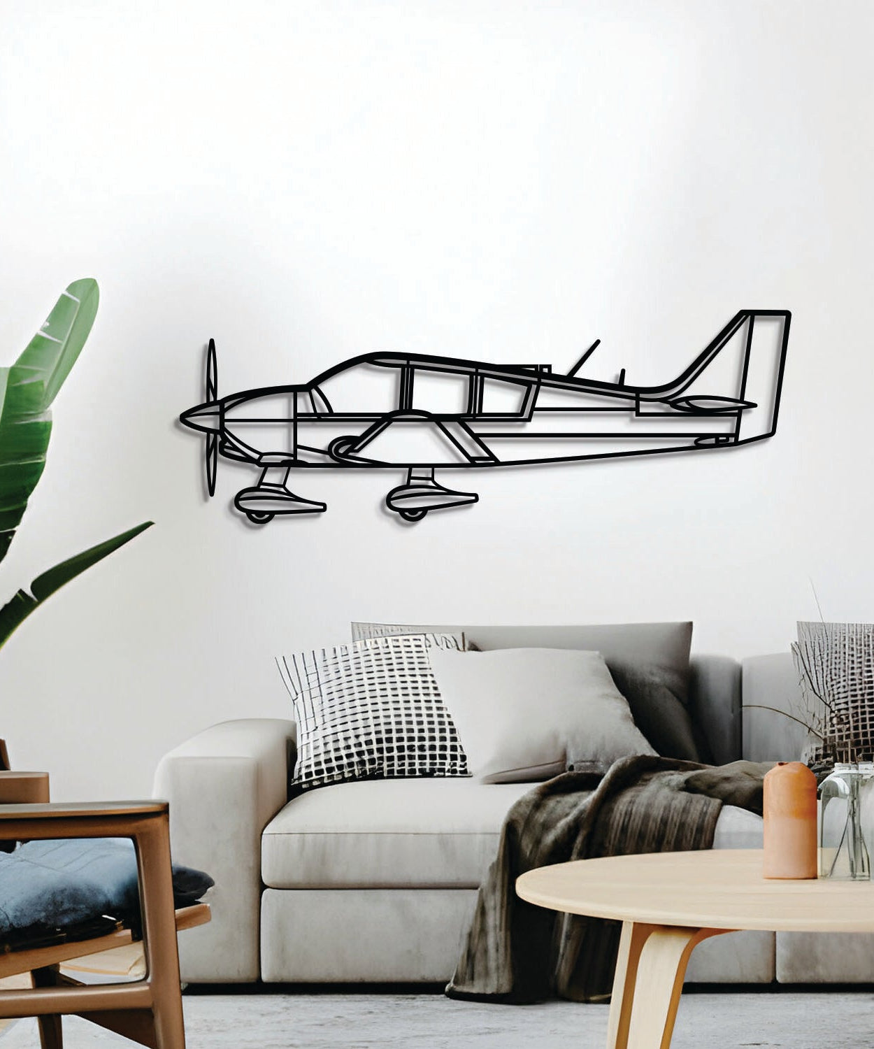 DR400 Metallflugzeug Wandkunst - NCP0552