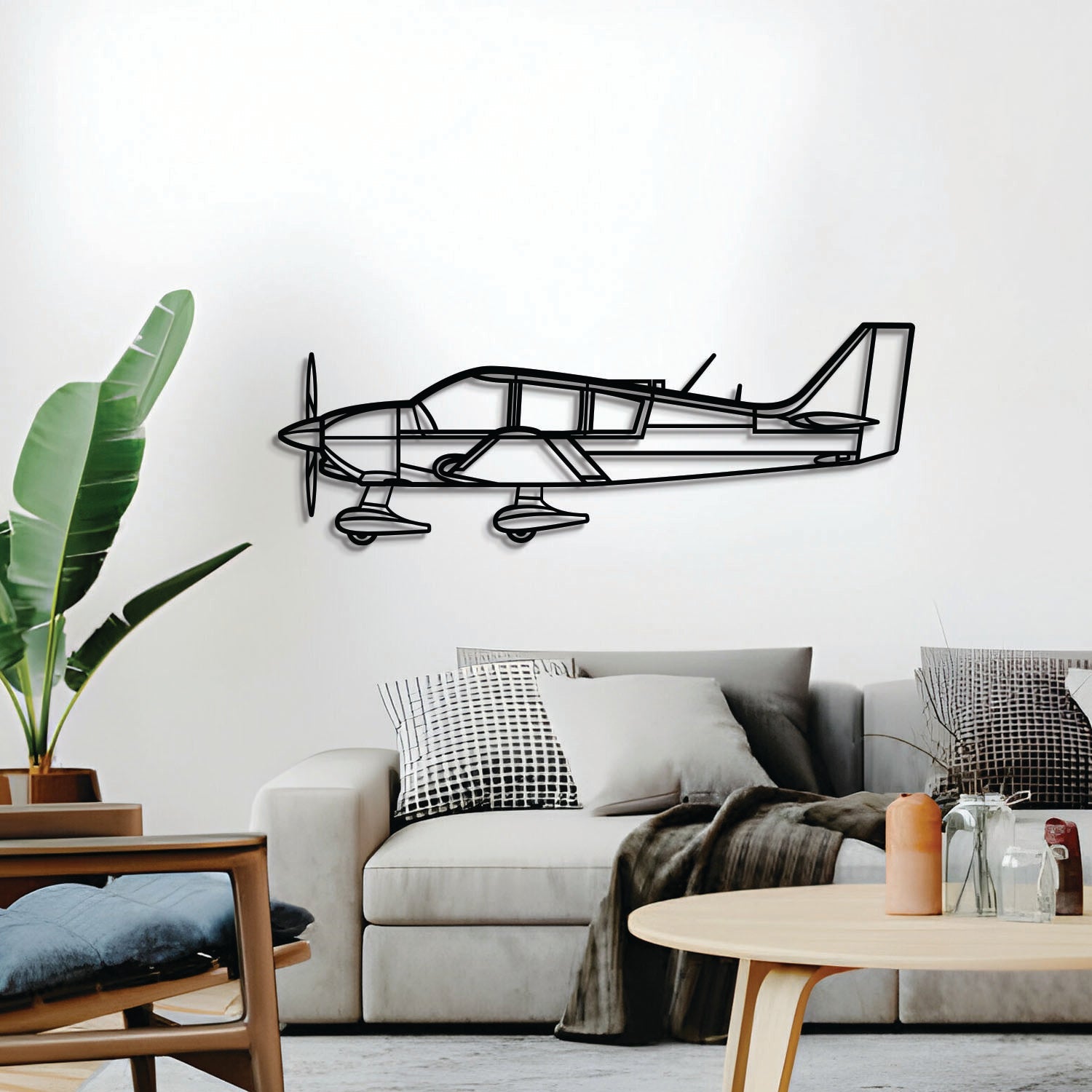 DR400 Metallflugzeug Wandkunst - NCP0552