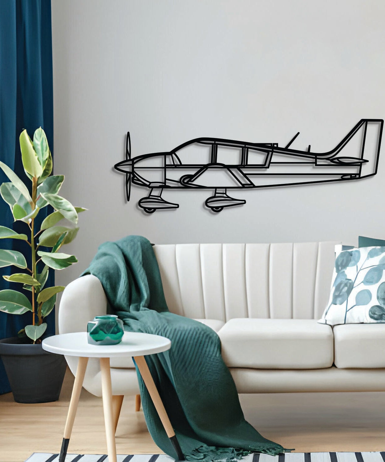 DR400 Metallflugzeug Wandkunst - NCP0552