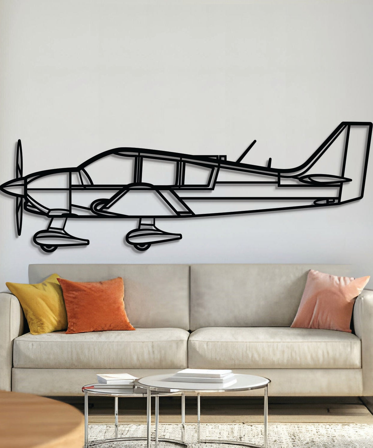 DR400 Metallflugzeug Wandkunst - NCP0552