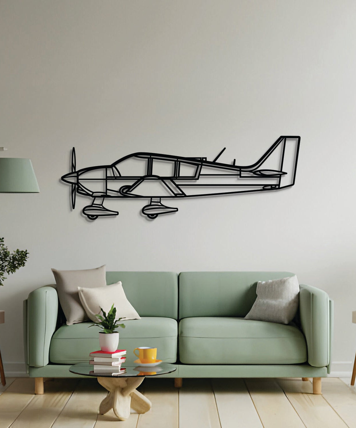 DR400 Metallflugzeug Wandkunst - NCP0552