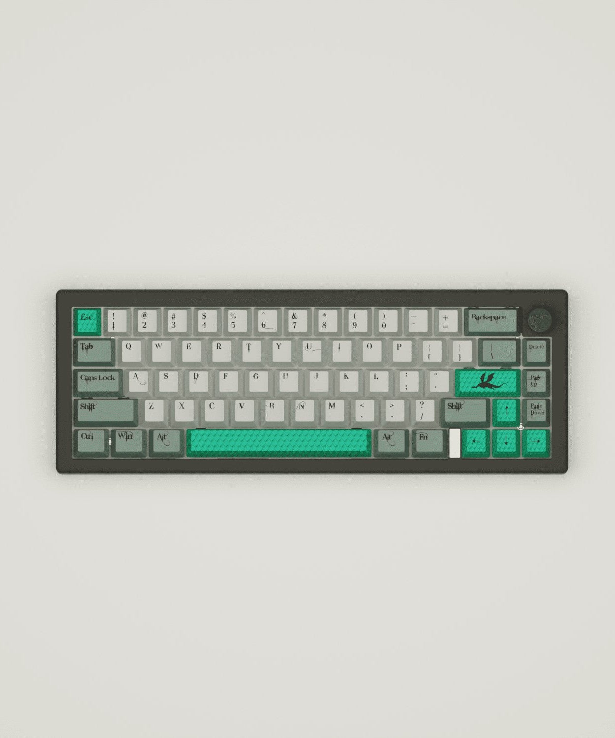 Dragon Scale Design Keycaps and Mechanical Keyboard
