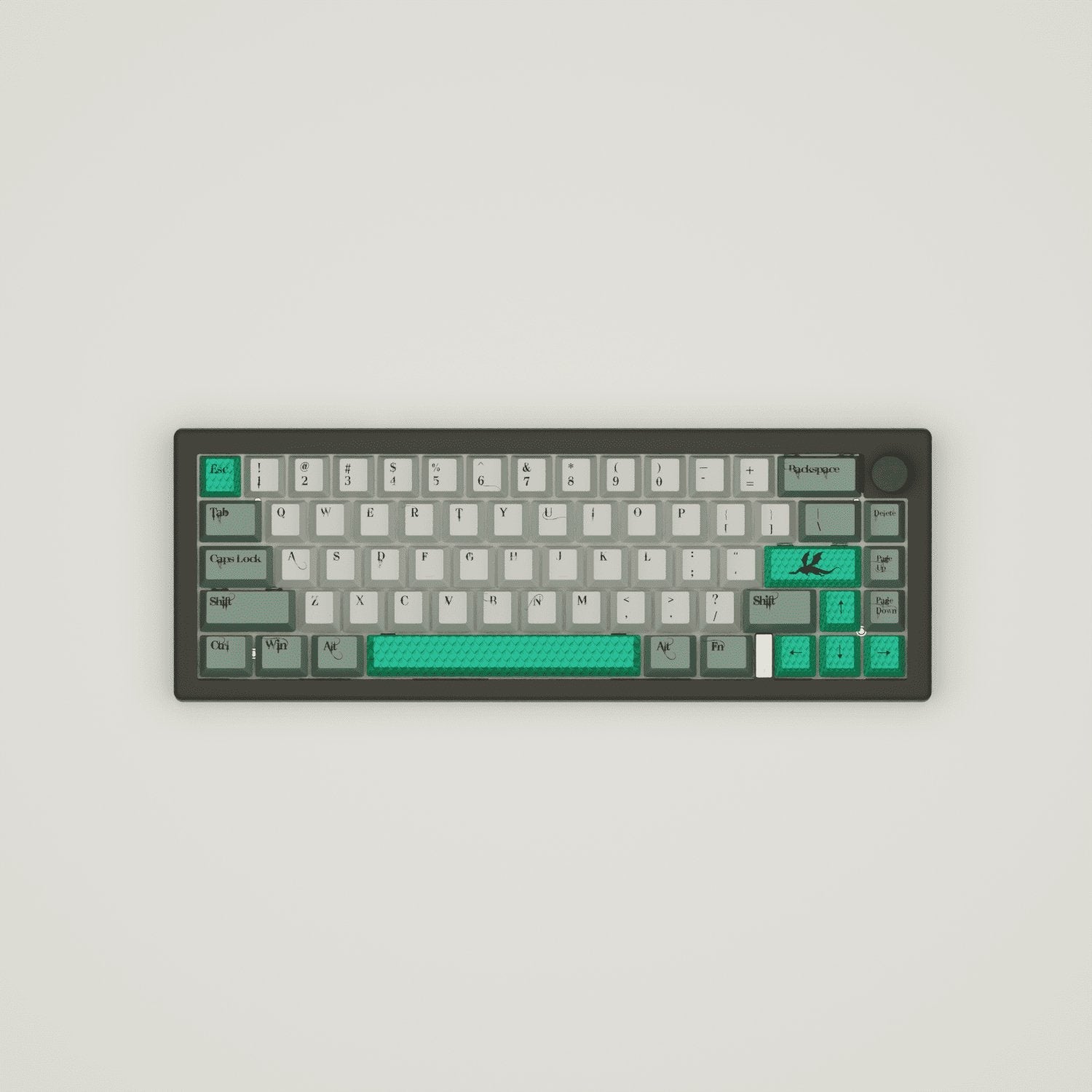 Dragon Scale Design Keycaps and Mechanical Keyboard