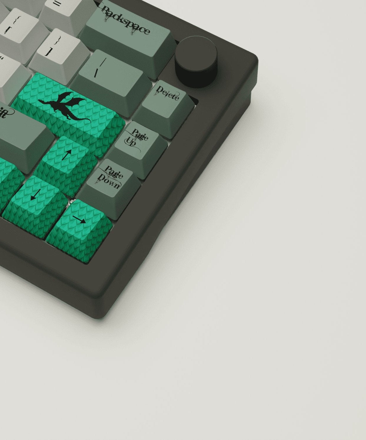Dragon Scale Design Keycaps and Mechanical Keyboard