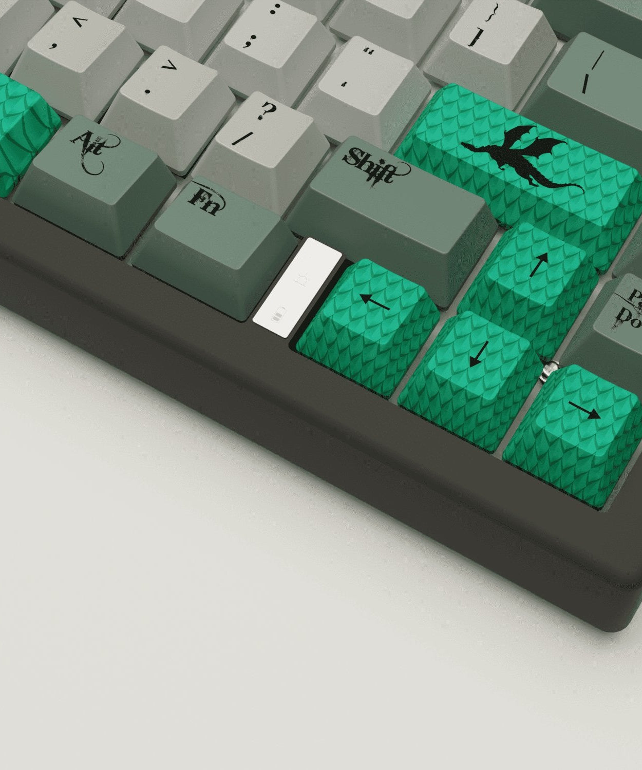 Dragon Scale Design Keycaps and Mechanical Keyboard