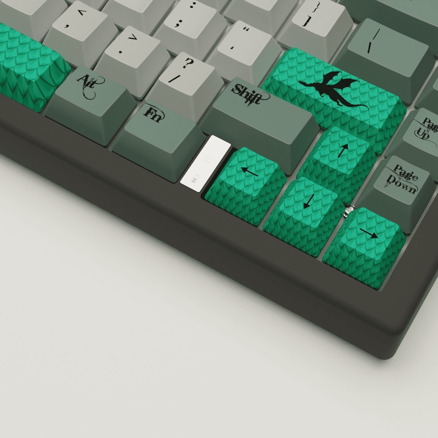 Dragon Scale Design Keycaps and Mechanical Keyboard