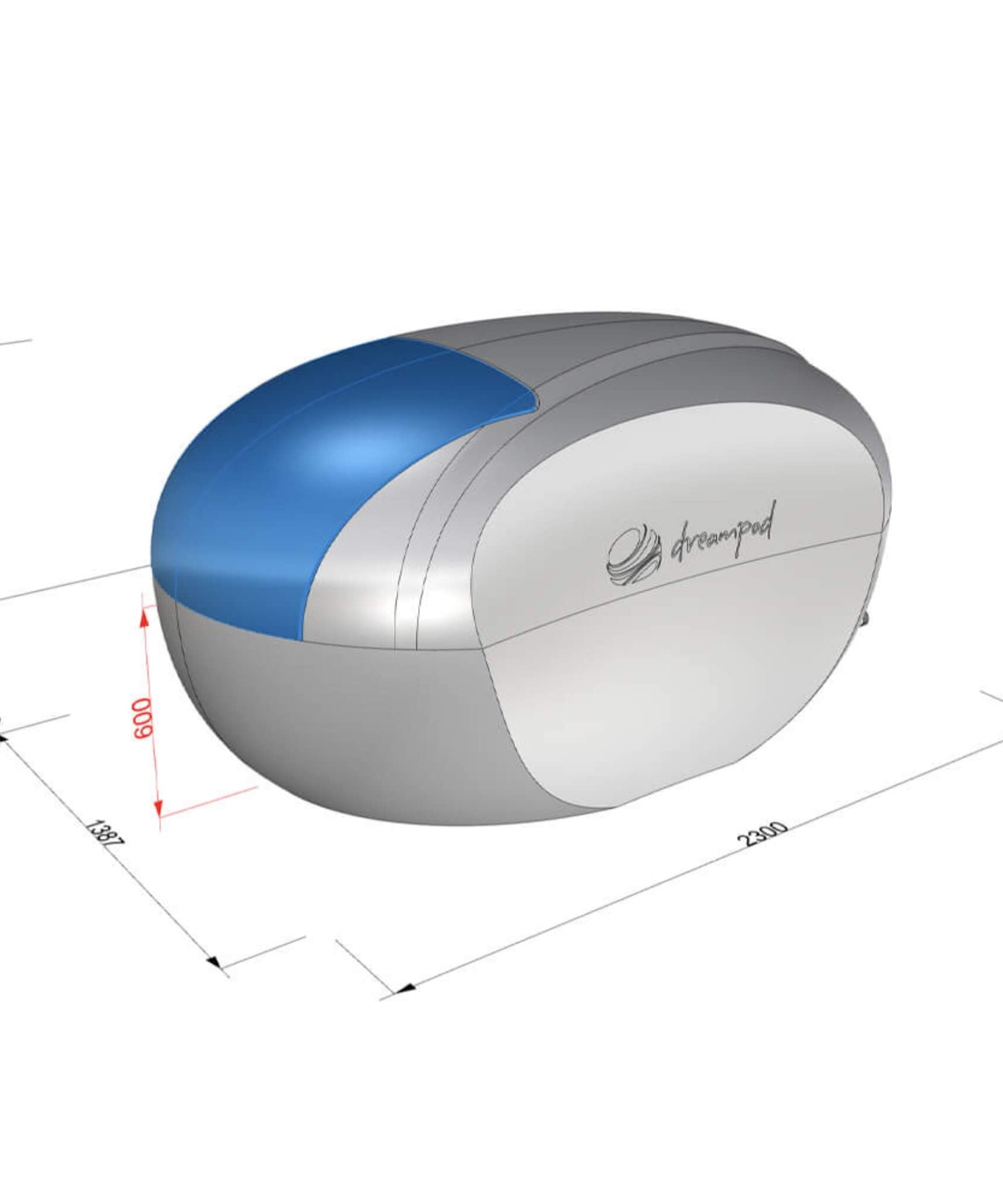 Dreampod Home Float Plus Premium Fiberglass Floatation Tank [DPFP108WPE] (SAK62820)