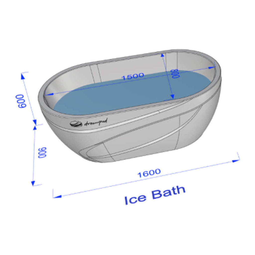 Dreampod Ice Bath With Chiller Premium Fiberglass Floatation Tank [DPIB101WPE] (SAK17942)