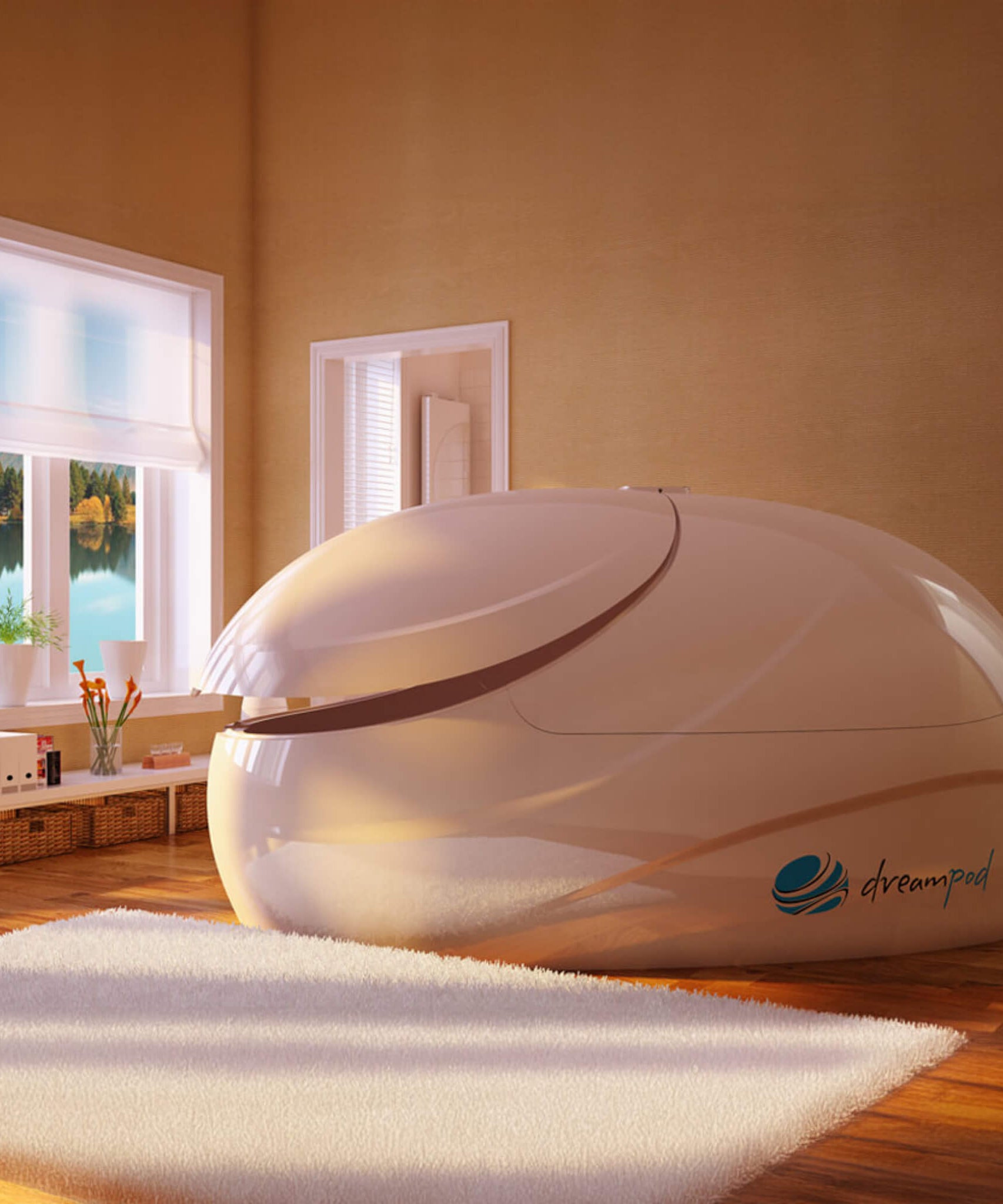 Dreampod V2 Commercial Home Flotation Sensory Isolation Tank Pod Spa [DPFP201WPE] (SAK93817)