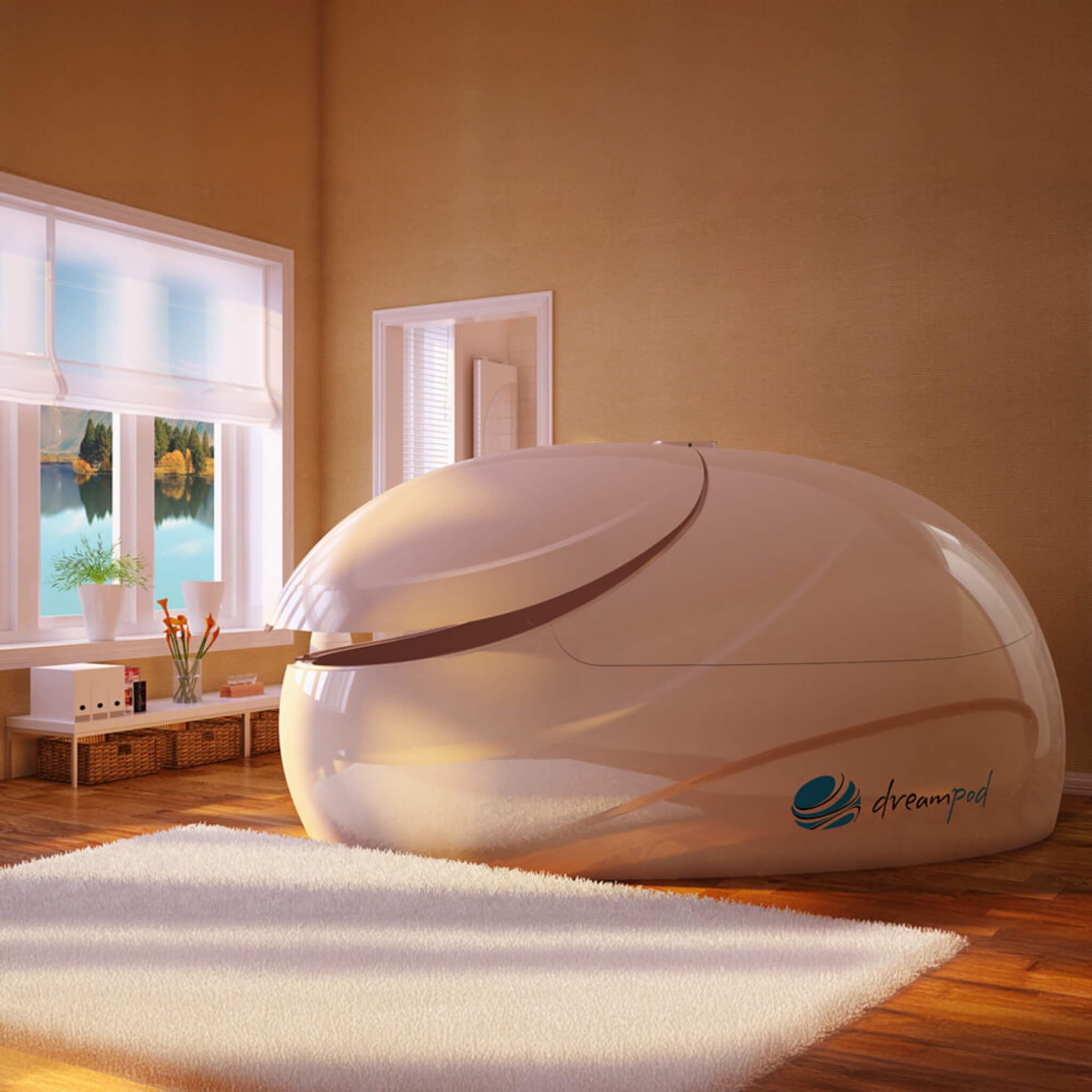 Dreampod V2 Commercial Home Flotation Sensory Isolation Tank Pod Spa [DPFP201WPE] (SAK93817)