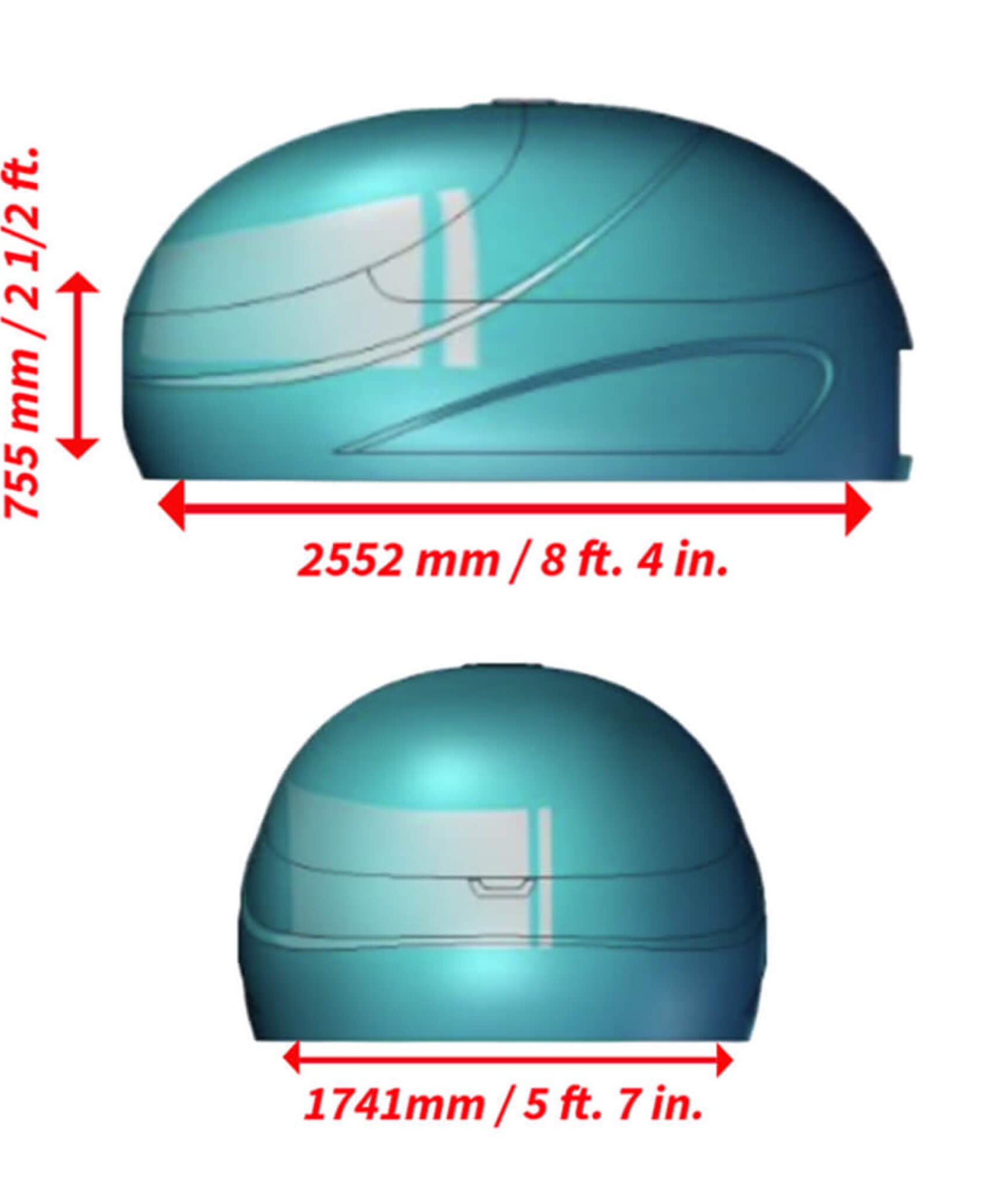 Dreampod V2 Commercial Home Flotation Sensory Isolation Tank Pod Spa [DPFP201WPE] (SAK93817)