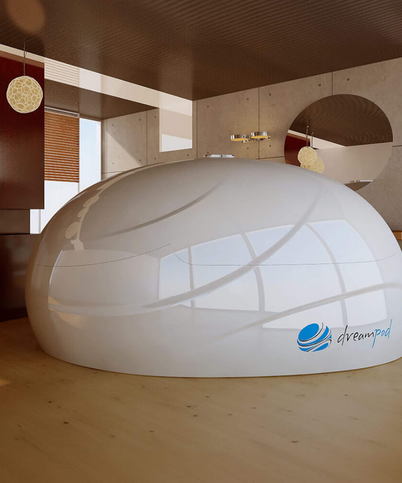 Dreampod V2 Commercial Home Flotation Sensory Isolation Tank Pod Spa [DPFP201WPE] (SAK93817)
