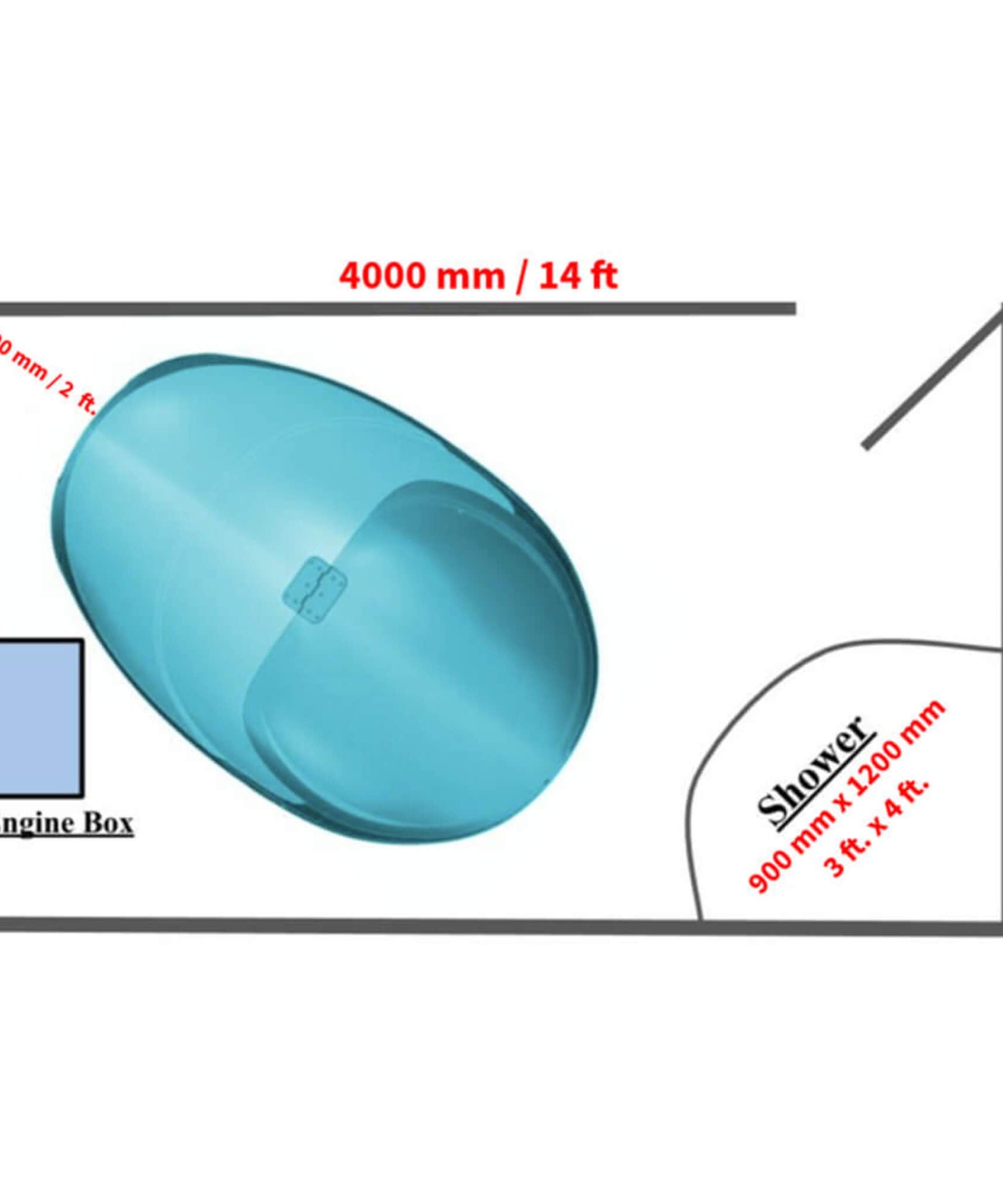 Dreampod V2 Commercial Home Flotation Sensory Isolation Tank Pod Spa [DPFP201WPE] (SAK93817)