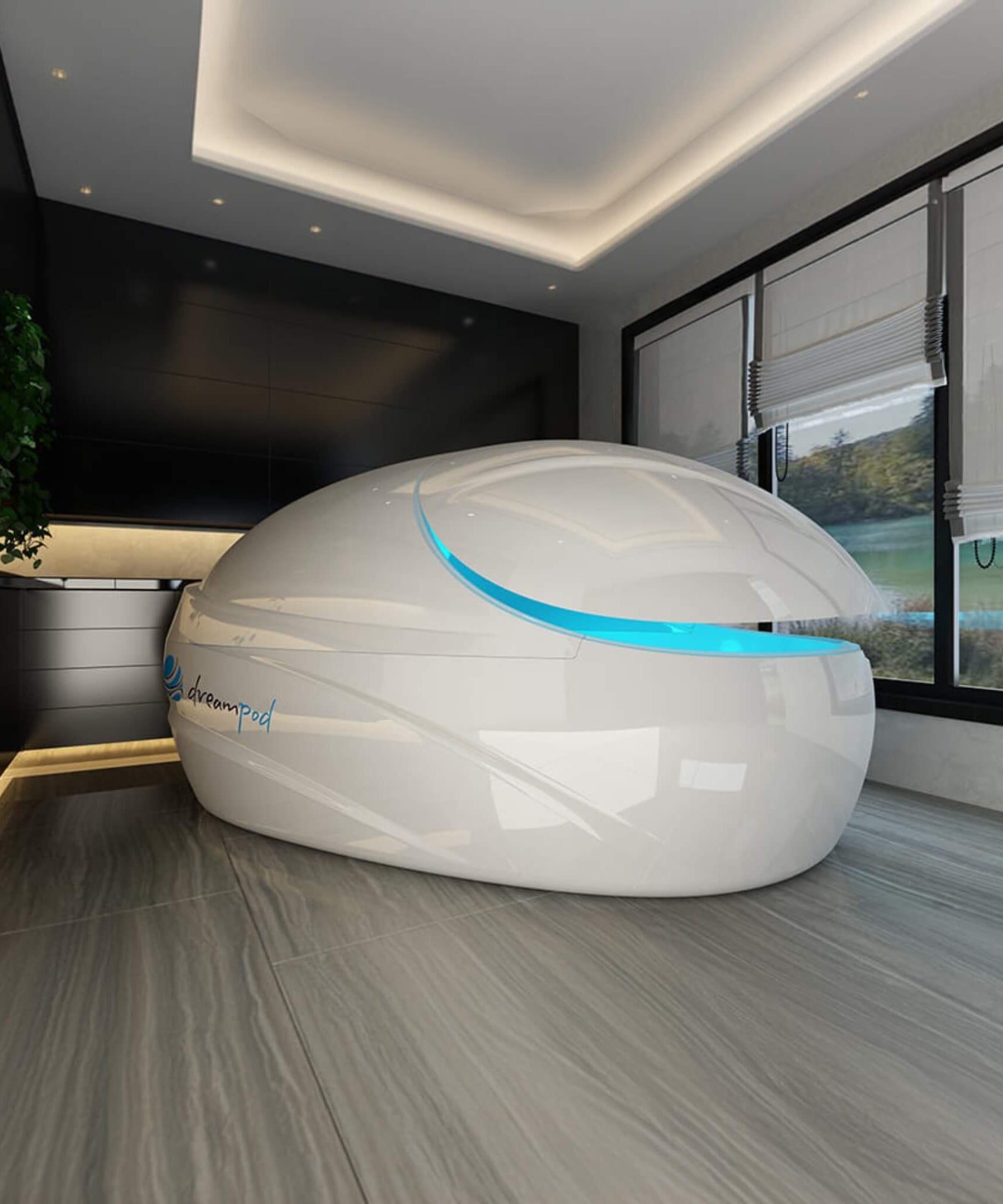 Dreampod Vmax Commercial Home Flotation Sensory Isolation Tank Pod Spa [DPFP202WPE] (SAK95142)