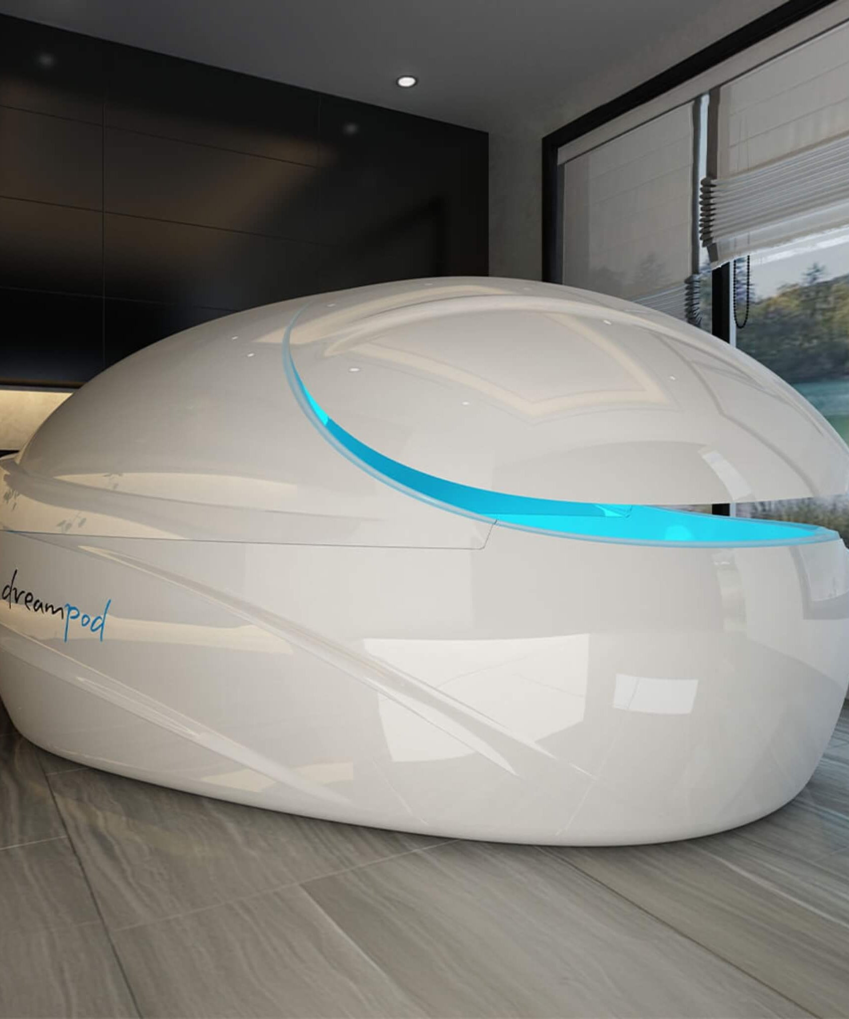 Dreampod Vmax Commercial Home Flotation Sensory Isolation Tank Pod Spa [DPFP202WPE] (SAK95142)