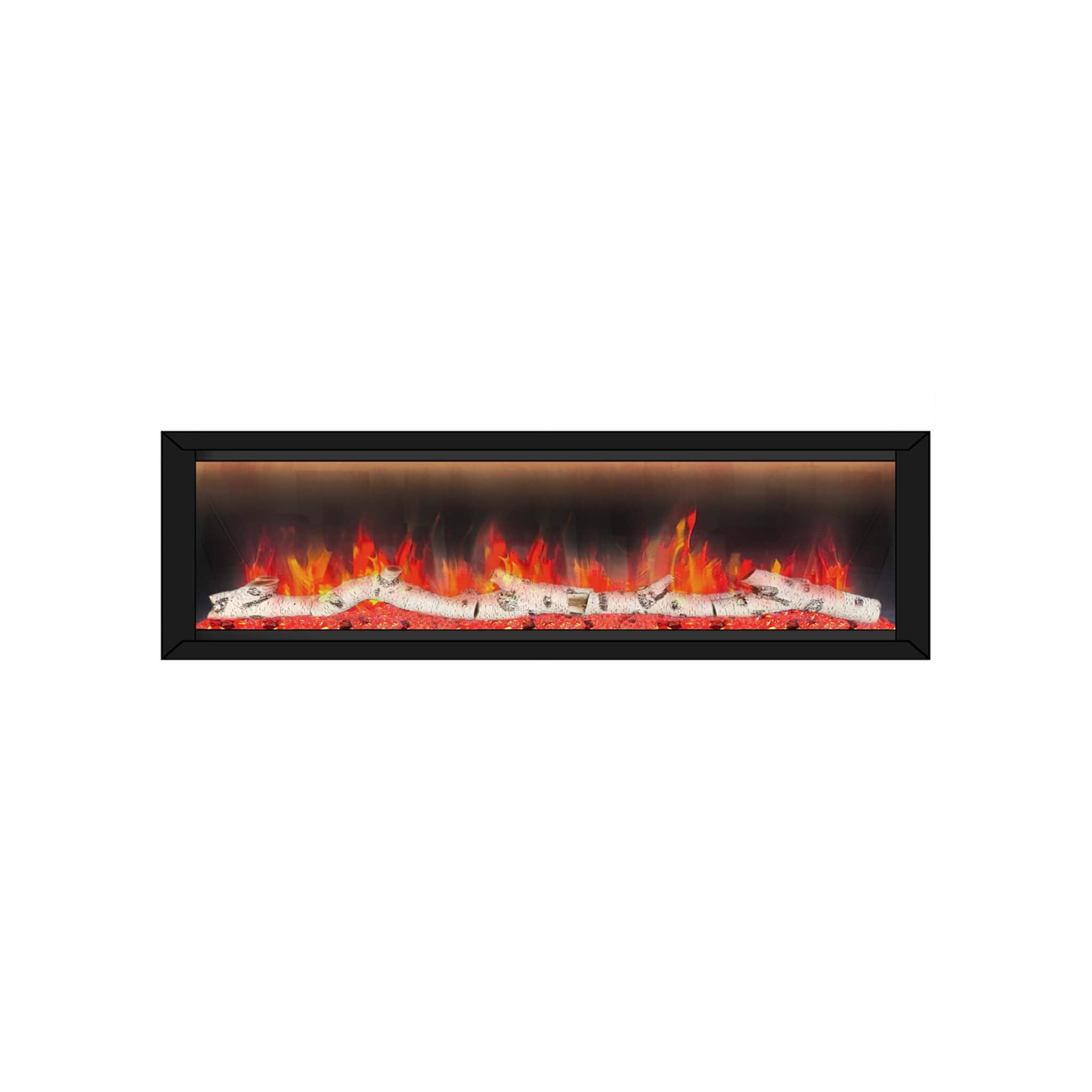 Dynasty Allegro 58-Inch Smart Linear Electric Fireplace With Heater Timer Settings [DY-BFM58] (SAK23948)