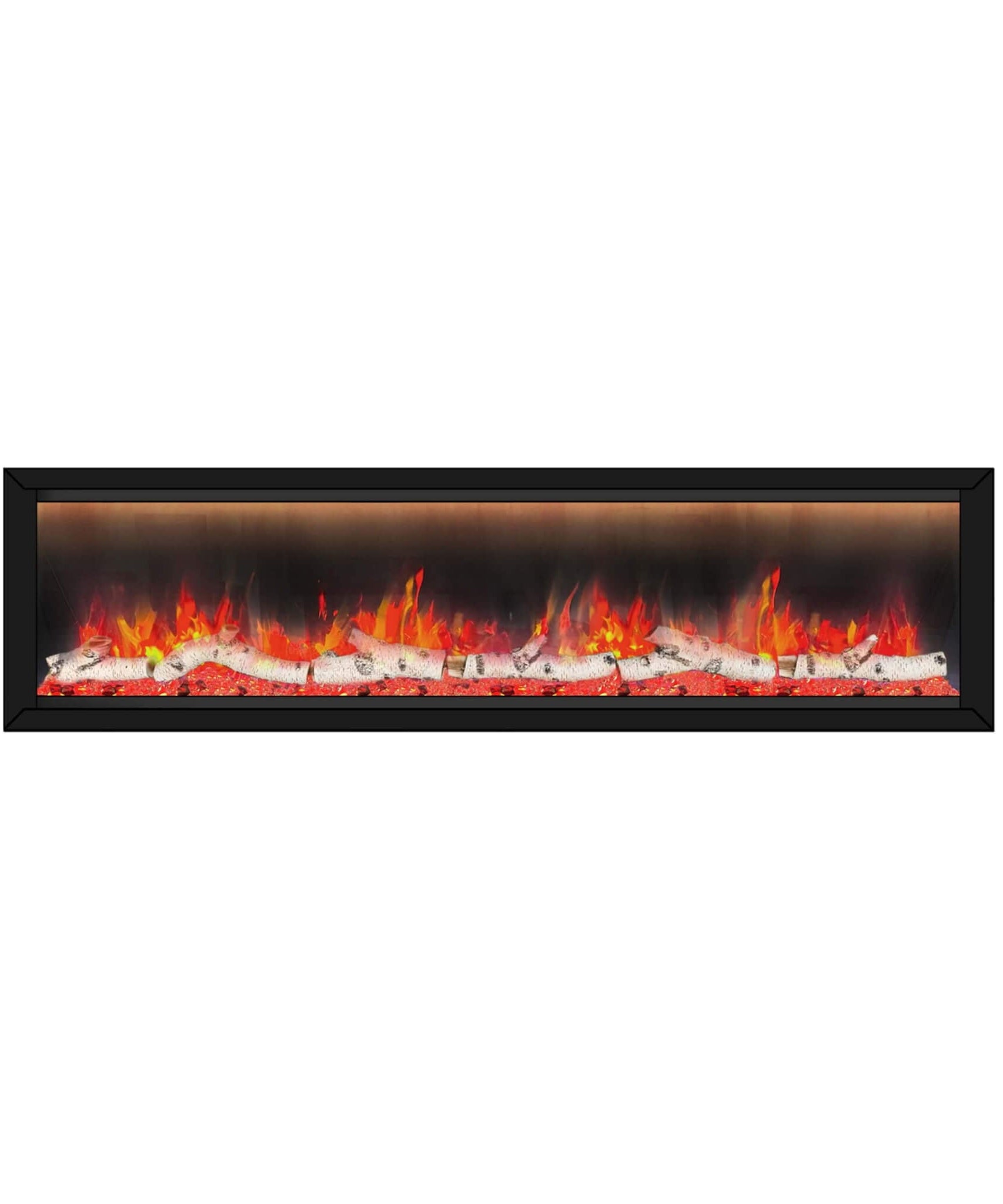 Dynasty Allegro 76-Inch Black Smart Linear Electric Fireplace [DY-BFM76] (SAK56392)