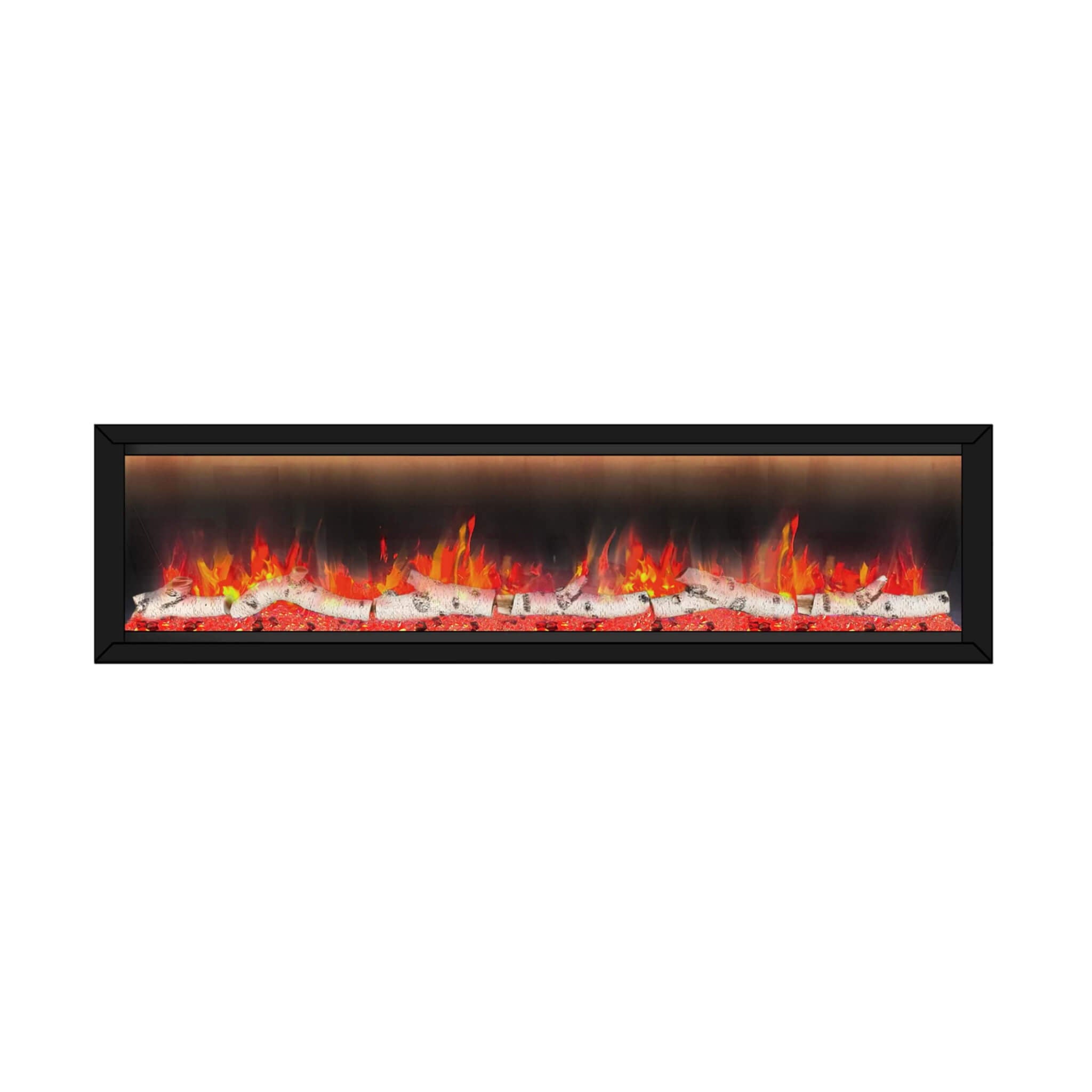 Dynasty Allegro 76-Inch Black Smart Linear Electric Fireplace [DY-BFM76] (SAK56392)