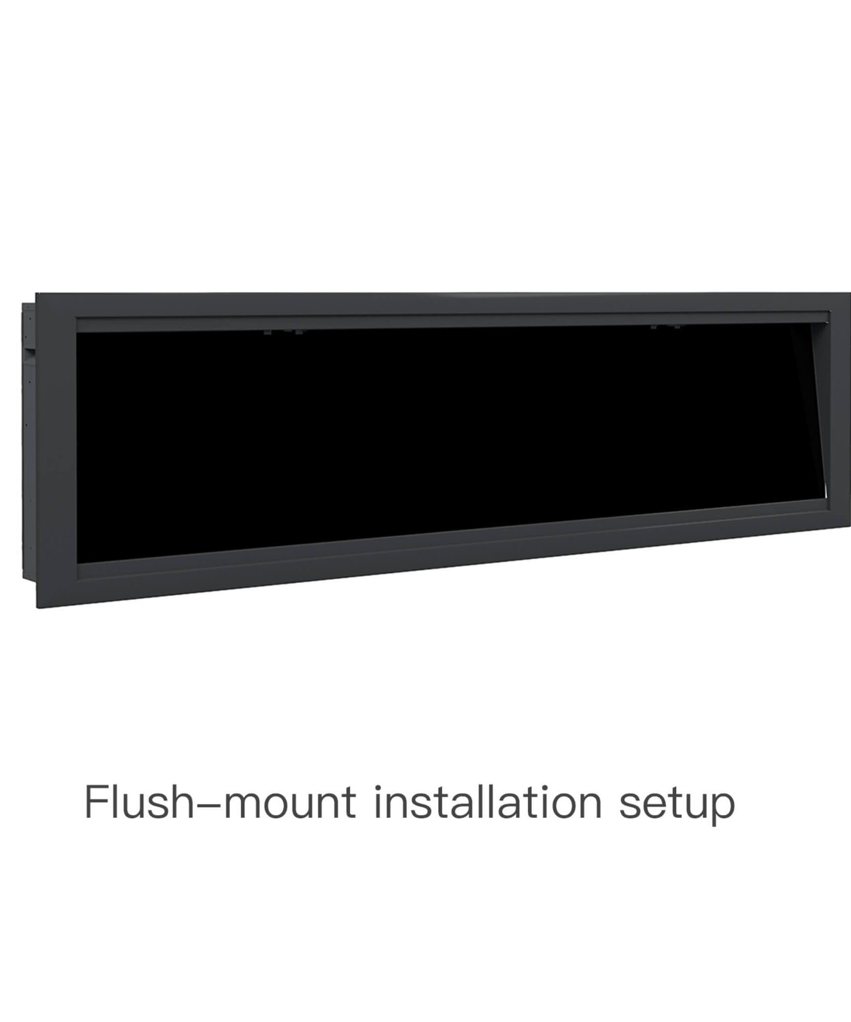 Dynasty Allegro 76-Inch Black Smart Linear Electric Fireplace [DY-BFM76] (SAK56392)